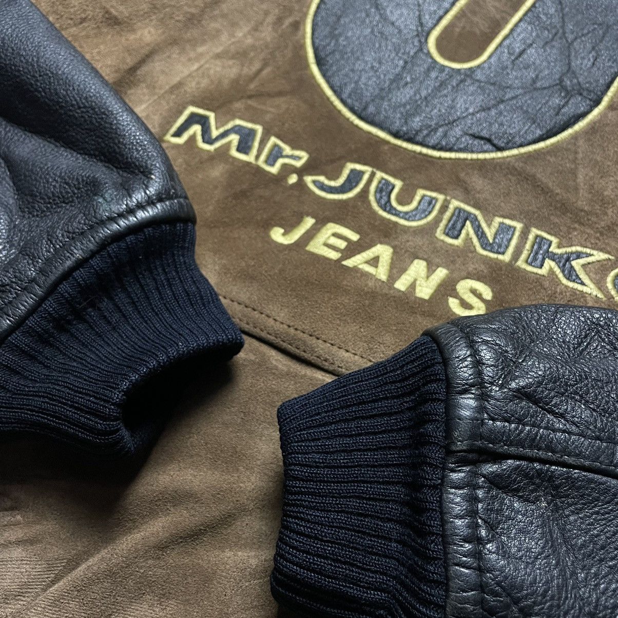 Mr. Junko MR JUNKO SUEDE COWHIDE LEATHER SLEEVE BOMBER JACKET Size US L / EU 52-54 / 3 - 8 Thumbnail