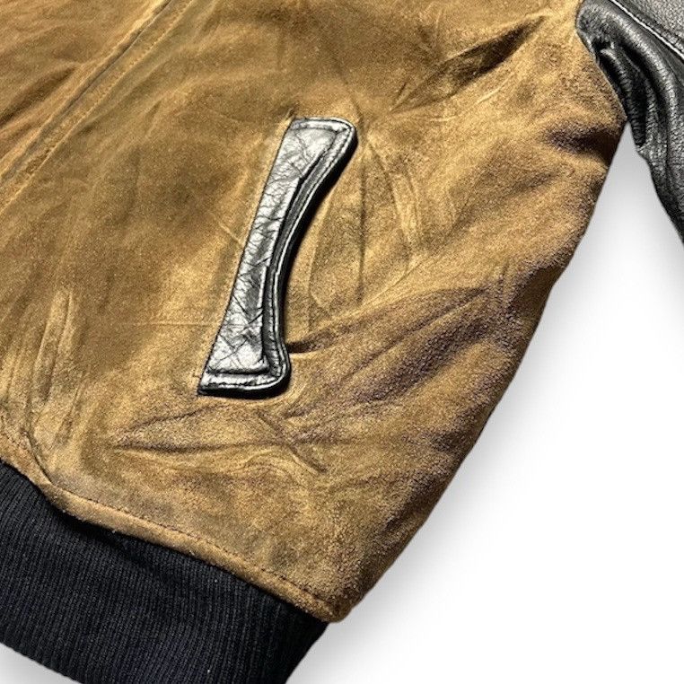 Mr. Junko MR JUNKO SUEDE COWHIDE LEATHER SLEEVE BOMBER JACKET Size US L / EU 52-54 / 3 - 3 Thumbnail