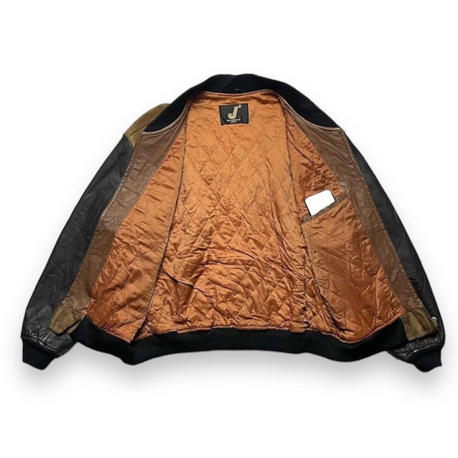Mr. Junko MR JUNKO SUEDE COWHIDE LEATHER SLEEVE BOMBER JACKET Size US L / EU 52-54 / 3 - 10 Thumbnail