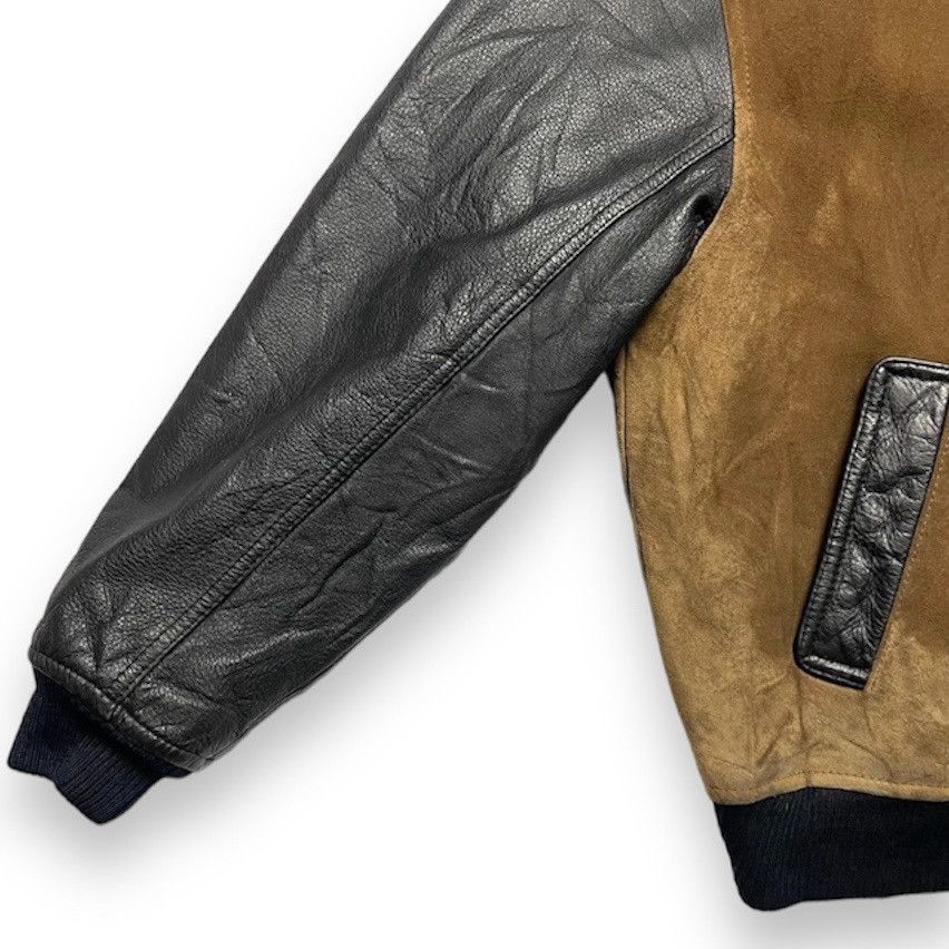 Mr. Junko MR JUNKO SUEDE COWHIDE LEATHER SLEEVE BOMBER JACKET Size US L / EU 52-54 / 3 - 4 Thumbnail