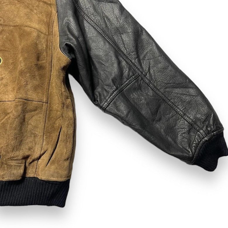 Mr. Junko MR JUNKO SUEDE COWHIDE LEATHER SLEEVE BOMBER JACKET Size US L / EU 52-54 / 3 - 7 Thumbnail