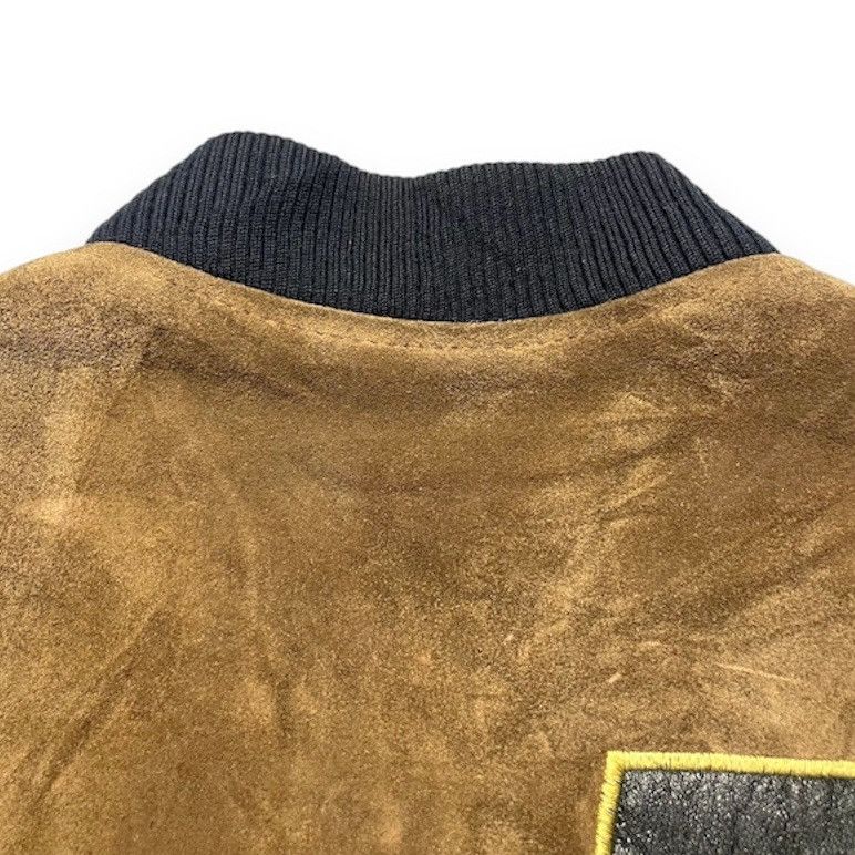 Mr. Junko MR JUNKO SUEDE COWHIDE LEATHER SLEEVE BOMBER JACKET Size US L / EU 52-54 / 3 - 5 Thumbnail
