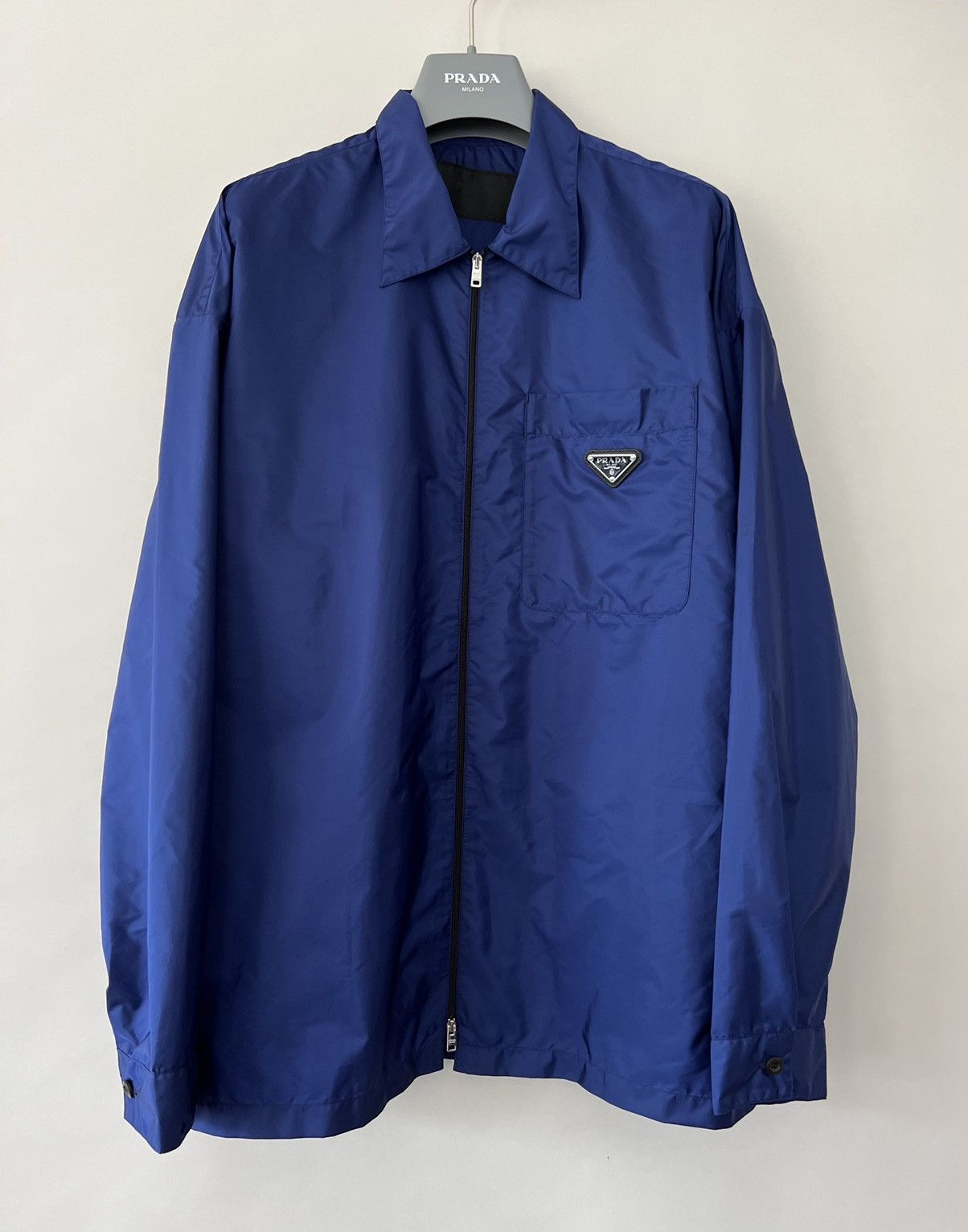 Prada Prada Re-nylon Zip-front Shirt Size US S / EU 44-46 / 1 - 1 Thumbnail