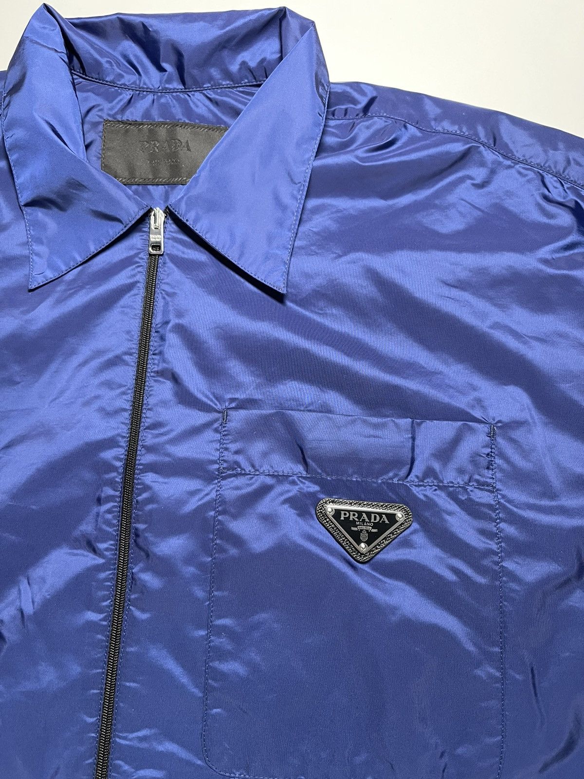 Prada Prada Re-nylon Zip-front Shirt Size US S / EU 44-46 / 1 - 5 Thumbnail