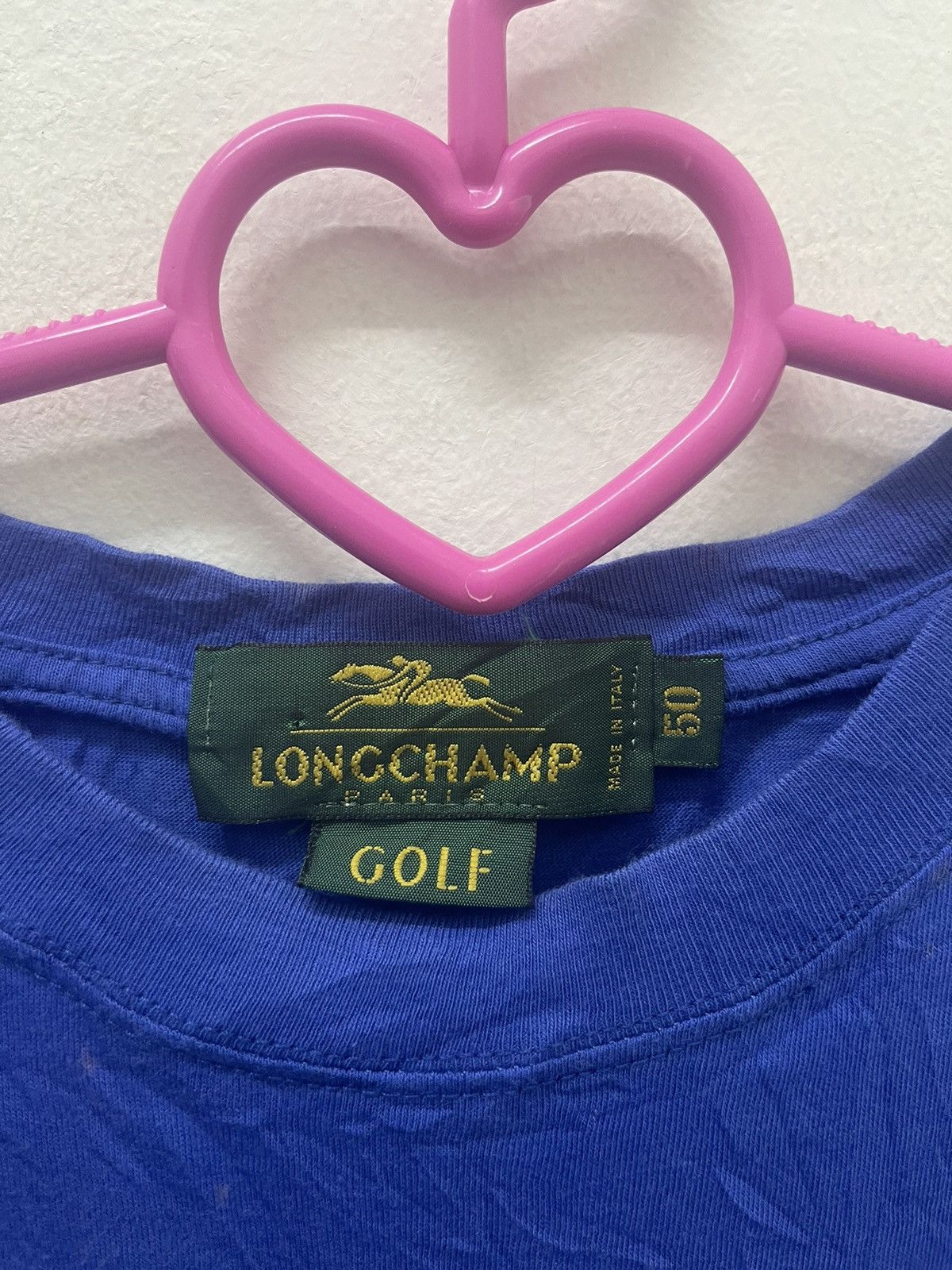 Longchamp Rare Vintage LONGCHAMP PARIS Golf Sewn Spell Out Big Logo Size US L / EU 52-54 / 3 - 3 Thumbnail