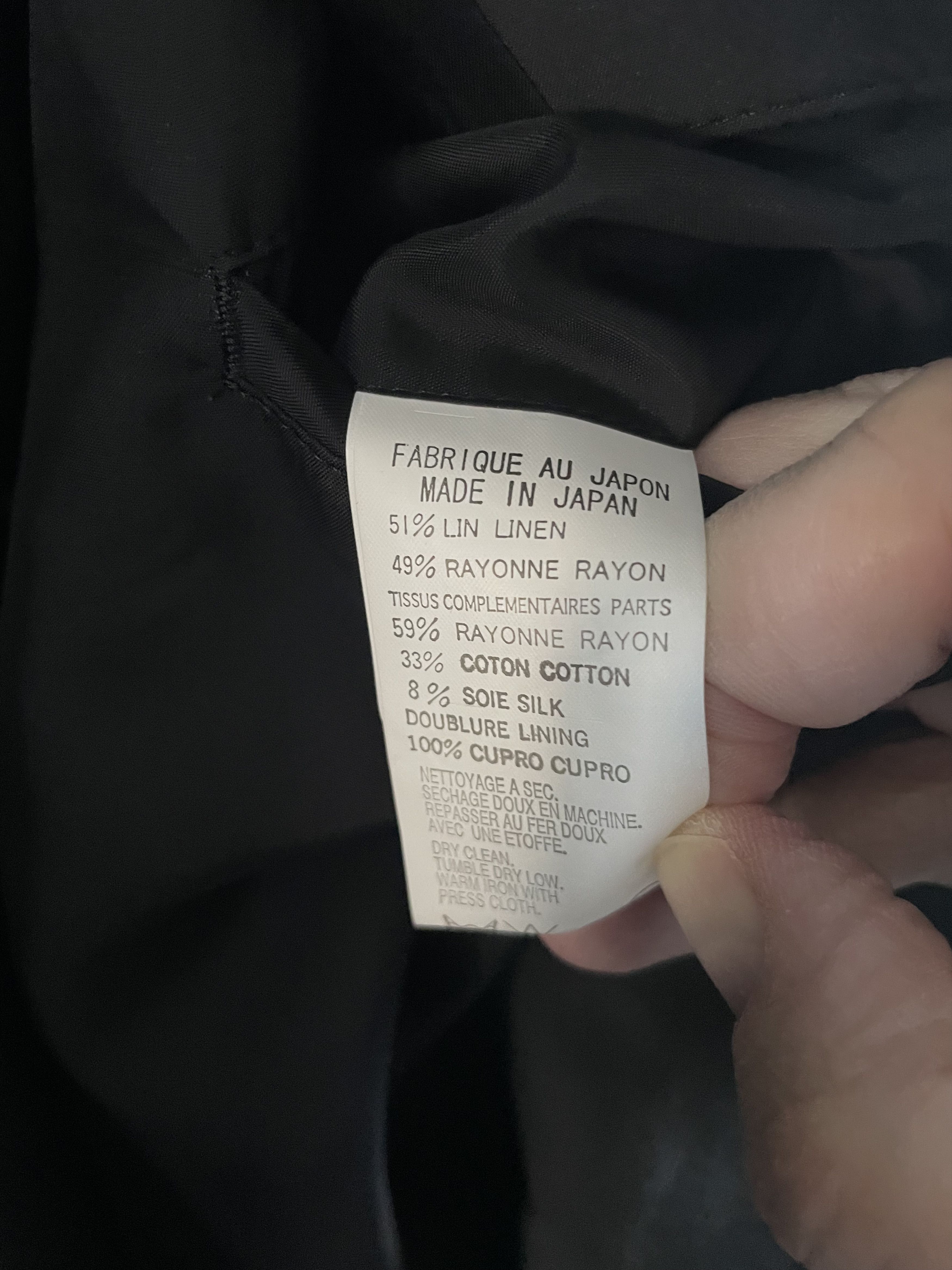 Yohji Yamamoto masterpiece by YY couture ** Size 54R - 17 Thumbnail