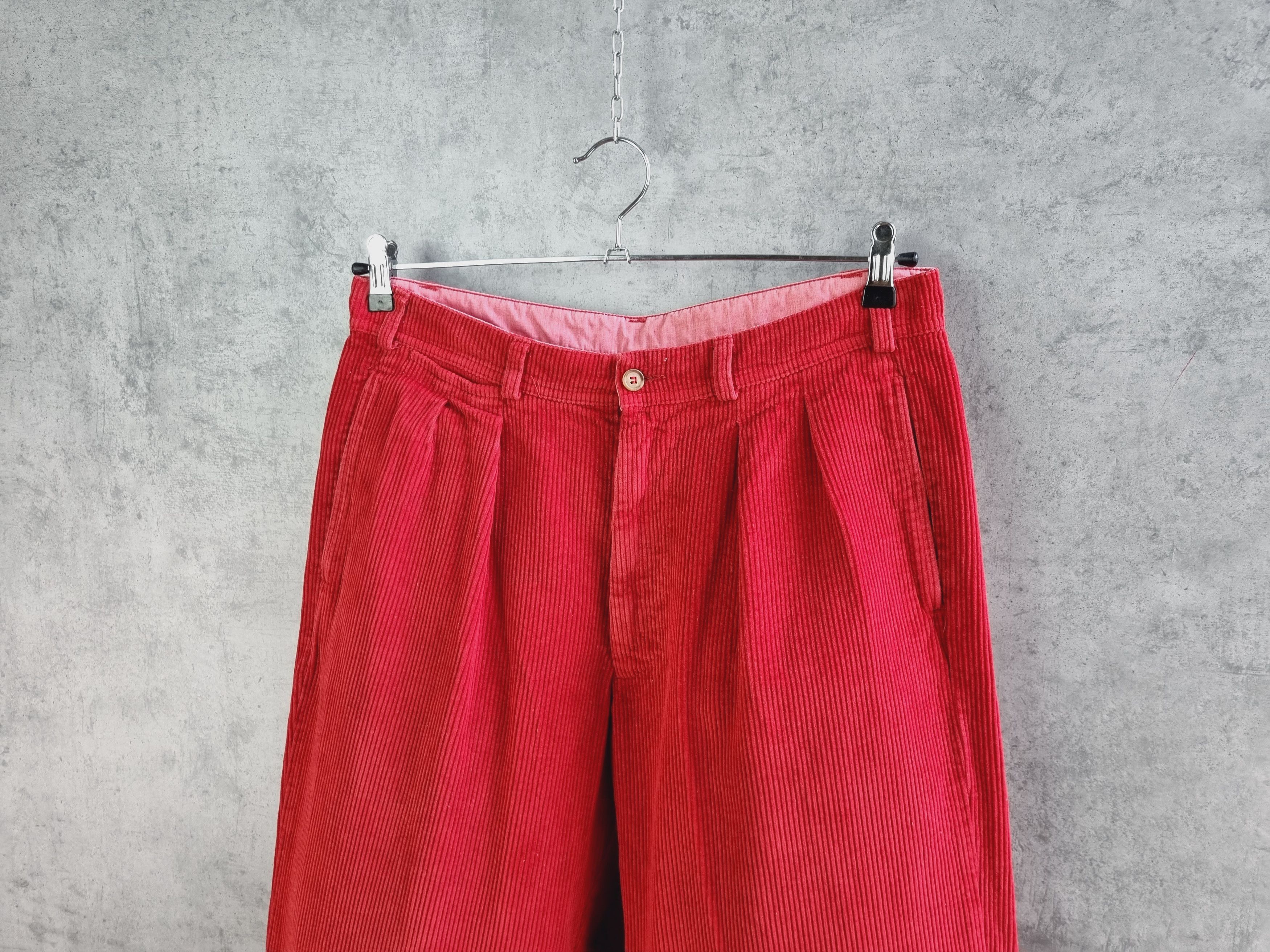 Boneville 80s Boneville CP Company Red Corduroy Vintage Pants Size US 34 / EU 50 - 5 Thumbnail