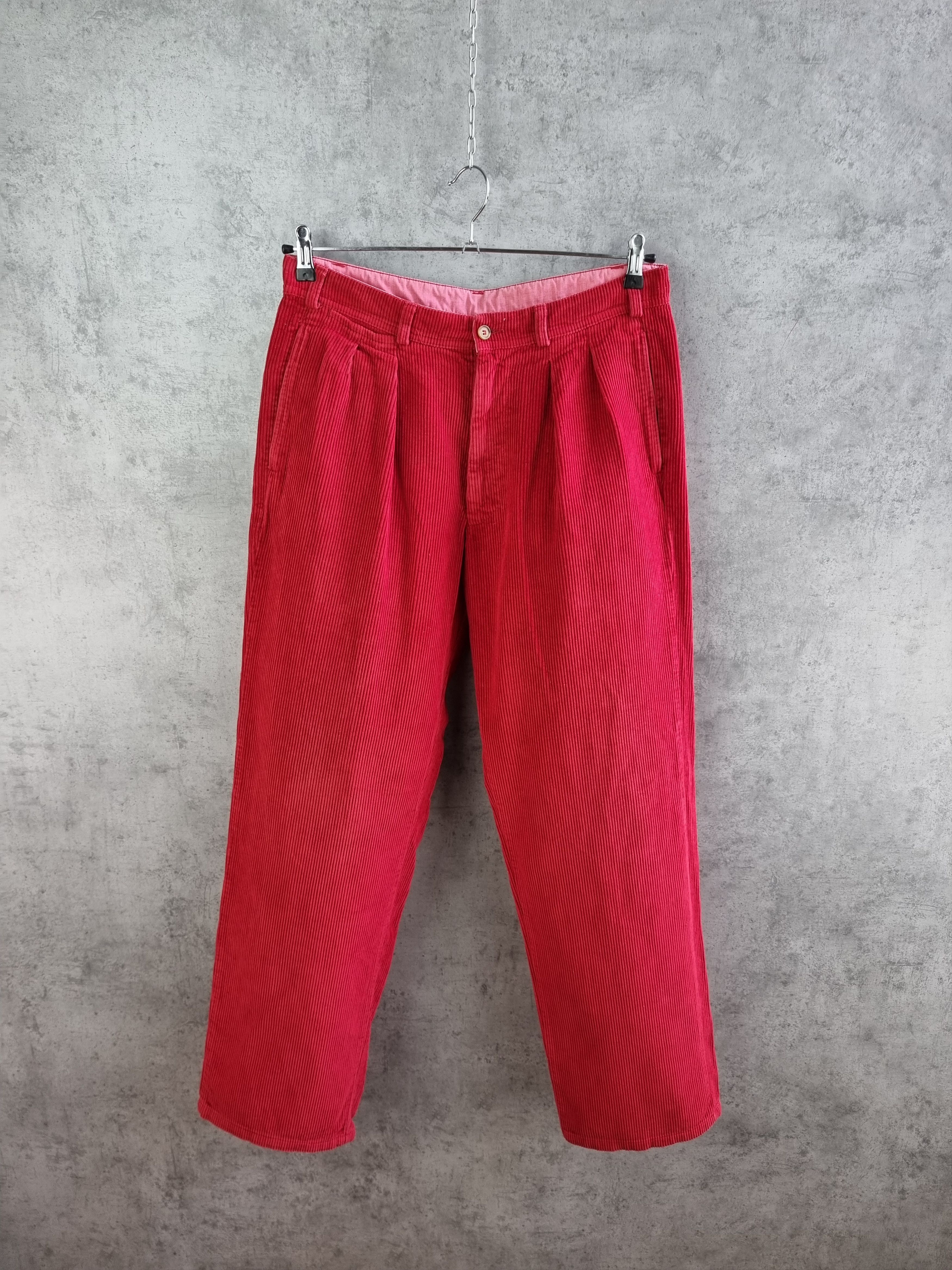 Boneville 80s Boneville CP Company Red Corduroy Vintage Pants Size US 34 / EU 50 - 4 Thumbnail