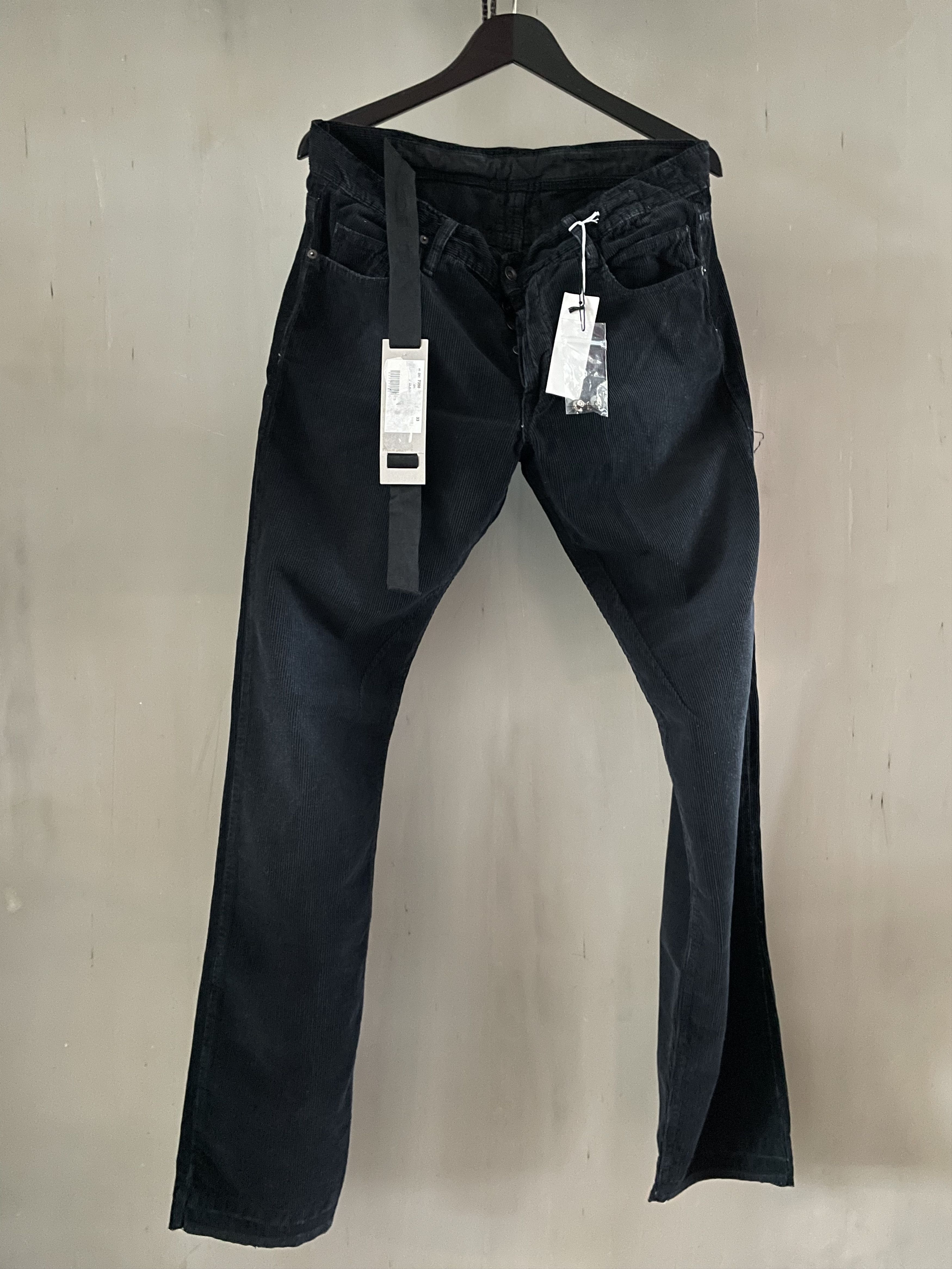Rick Owens NEW*Rick Owens velours jeans black/grey Size US 33 - 1 Thumbnail