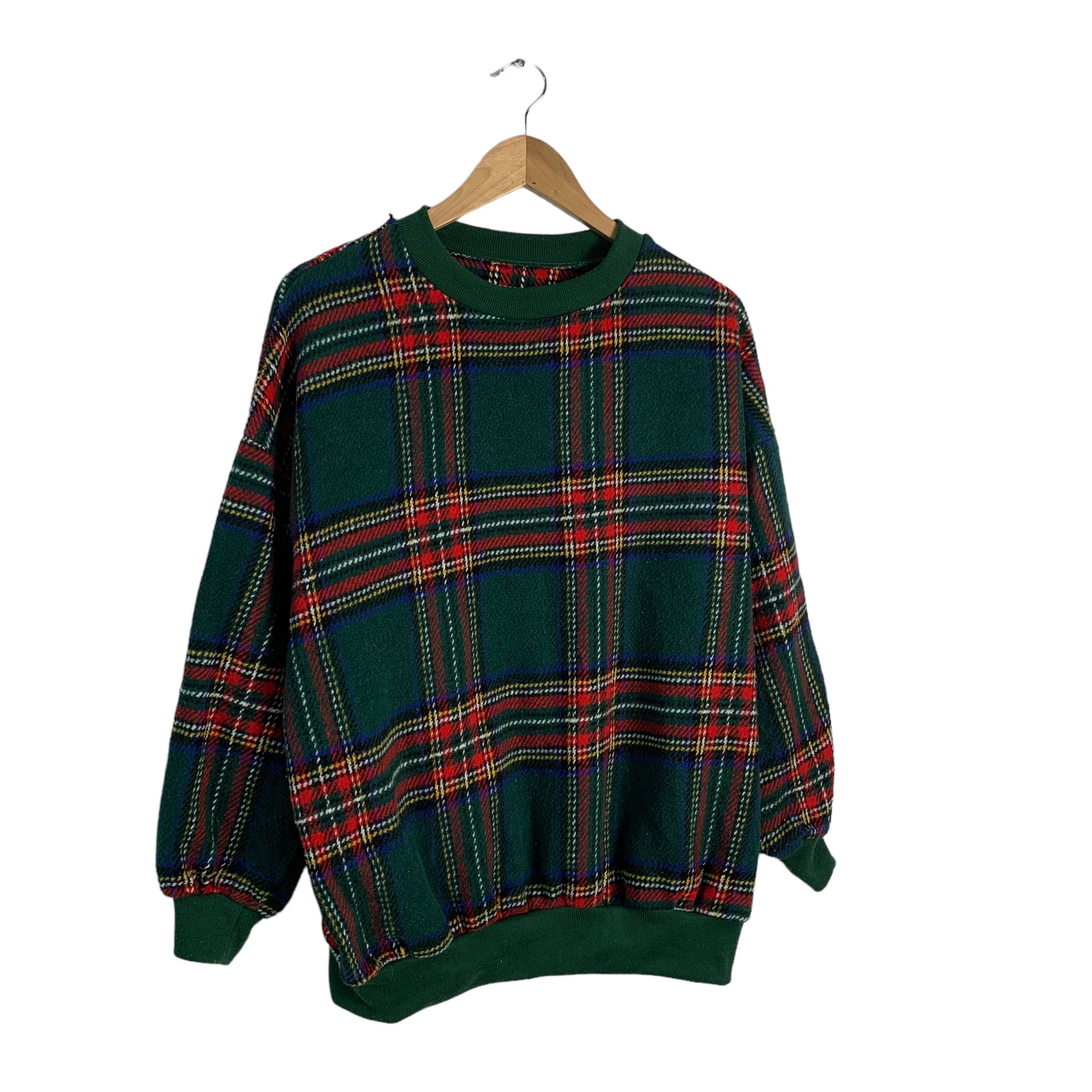 Japanese Brand Art Union Checkered Sweater Size US L / EU 52-54 / 3 - 2 Thumbnail