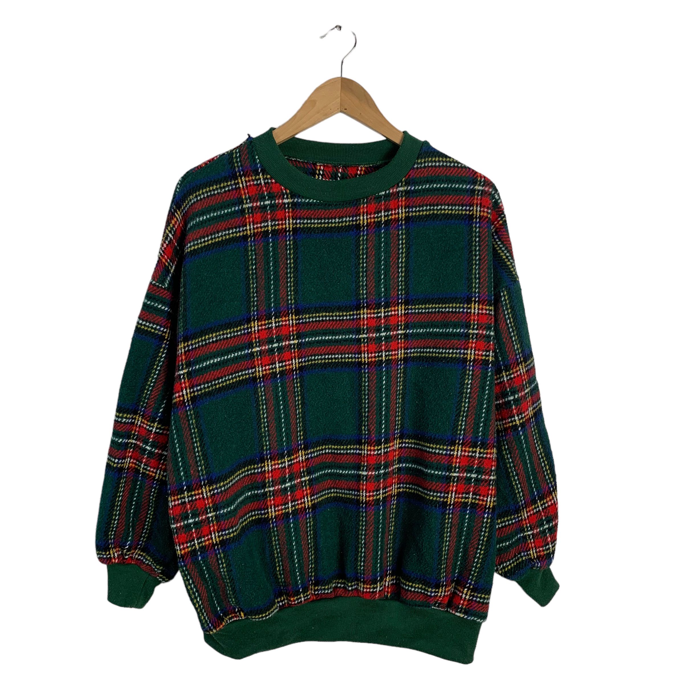 Japanese Brand Art Union Checkered Sweater Size US L / EU 52-54 / 3 - 1 Thumbnail