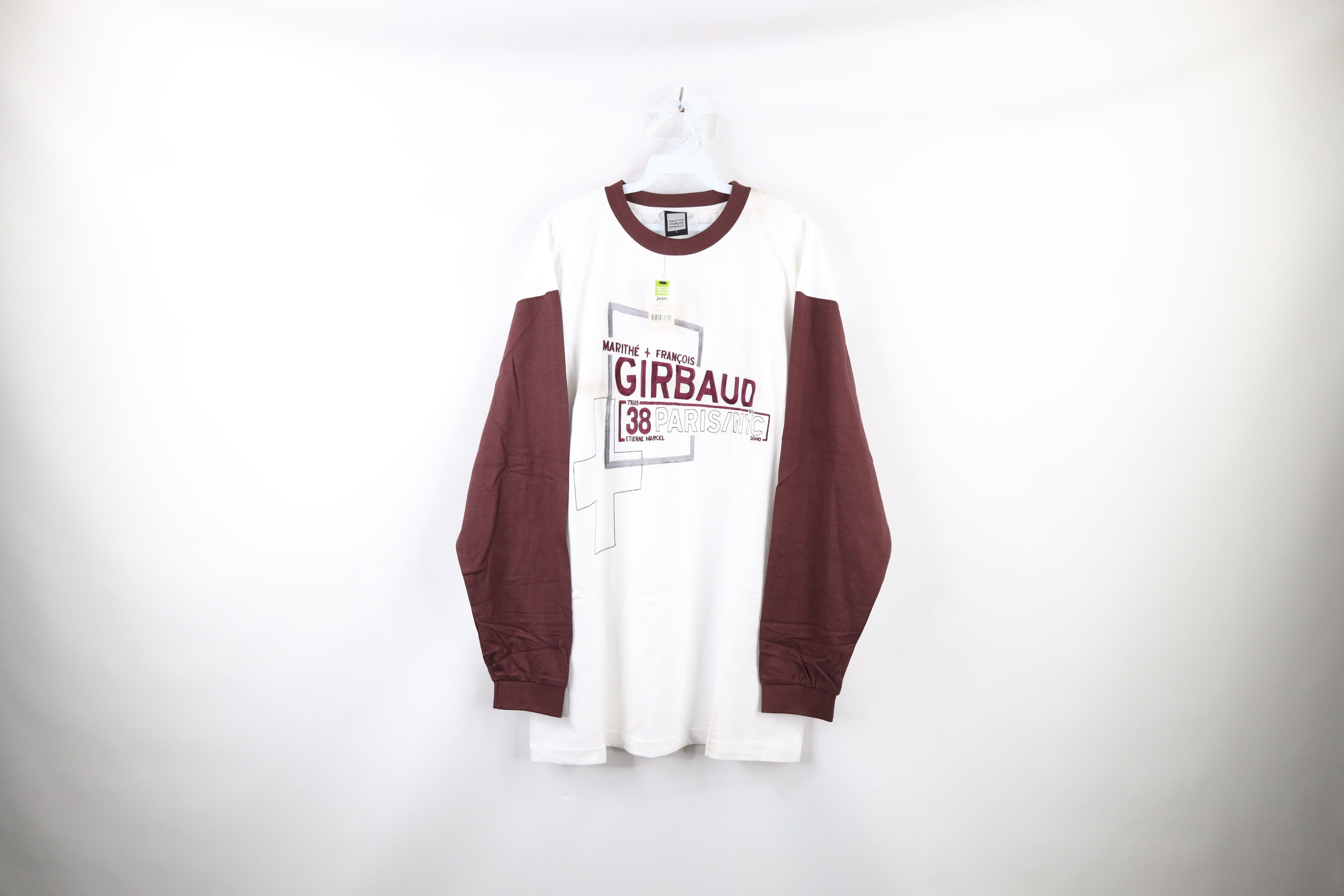 NOS Vintage 90s Marithe Francois Girbaud Long Sleeve T-Shirt