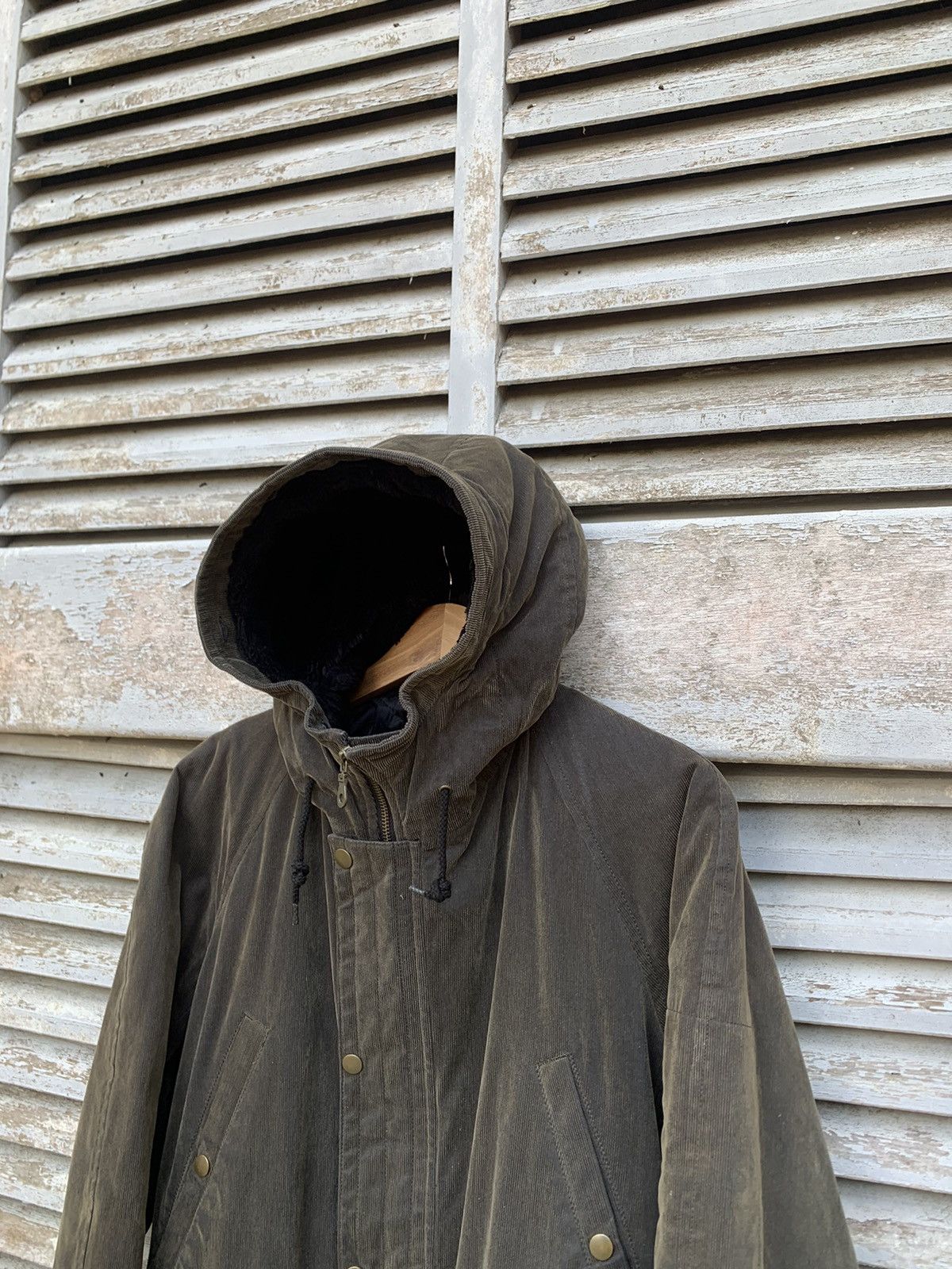 Boycott 👹Vintage BOYCOTT Corduroy Hooded Jacket Size US L / EU 52-54 / 3 - 6 Thumbnail