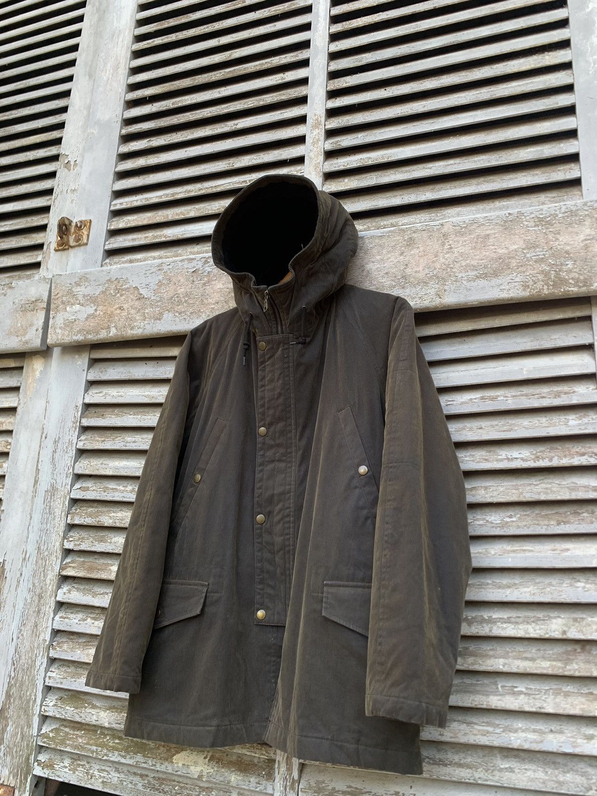 Boycott 👹Vintage BOYCOTT Corduroy Hooded Jacket Size US L / EU 52-54 / 3 - 5 Thumbnail