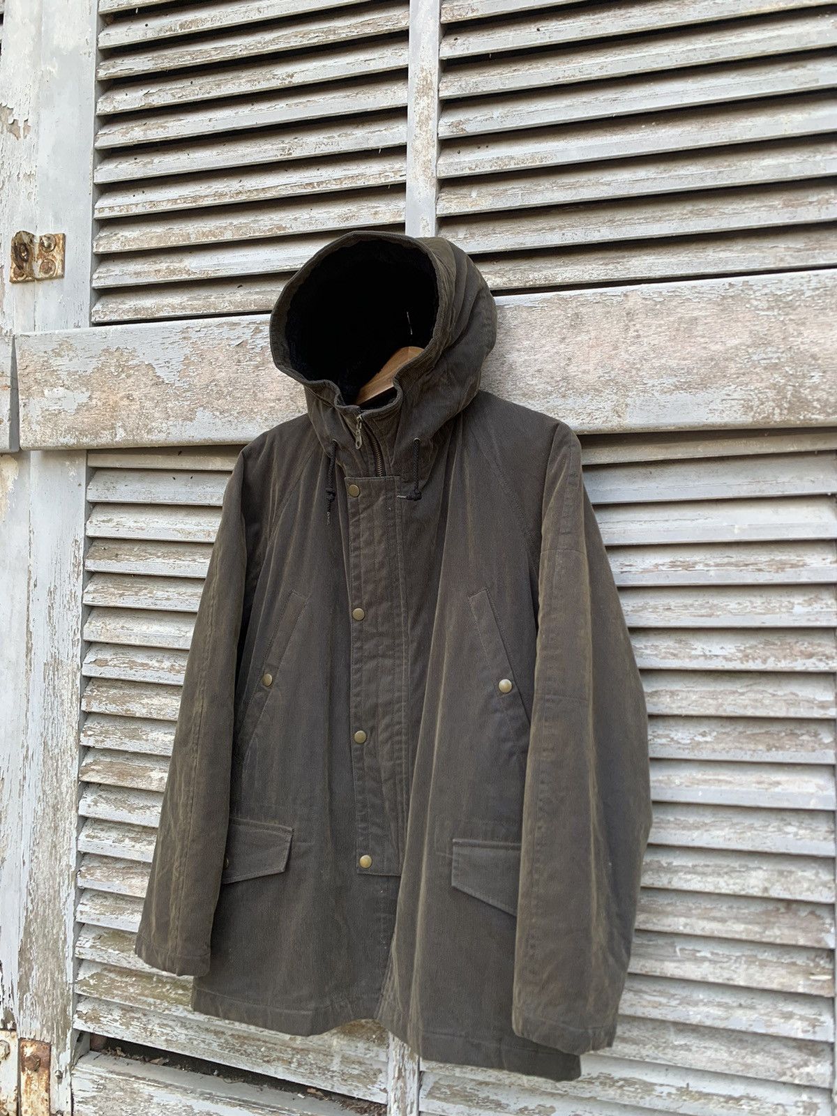 Boycott 👹Vintage BOYCOTT Corduroy Hooded Jacket Size US L / EU 52-54 / 3 - 1 Thumbnail