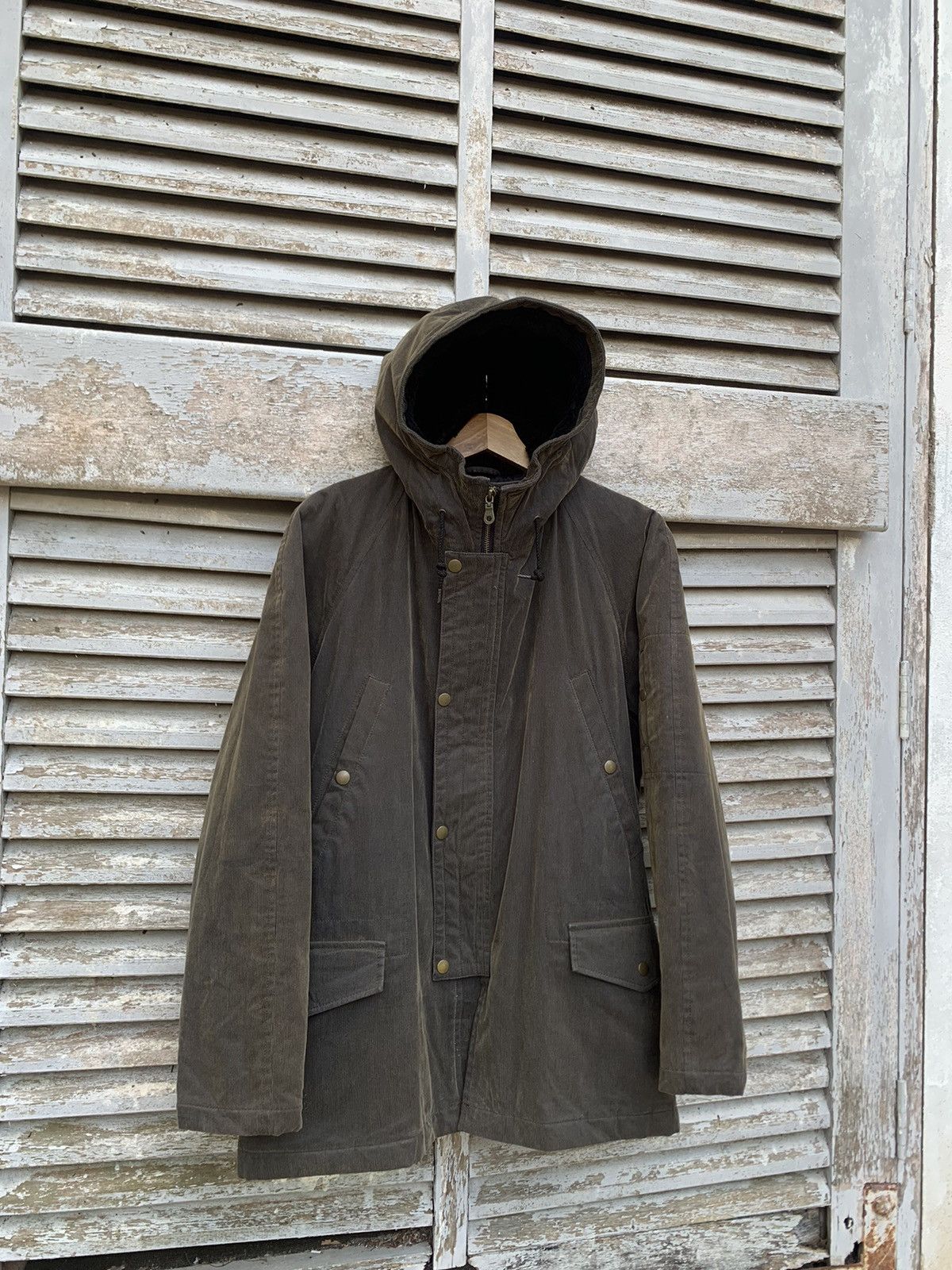 Boycott 👹Vintage BOYCOTT Corduroy Hooded Jacket Size US L / EU 52-54 / 3 - 3 Thumbnail