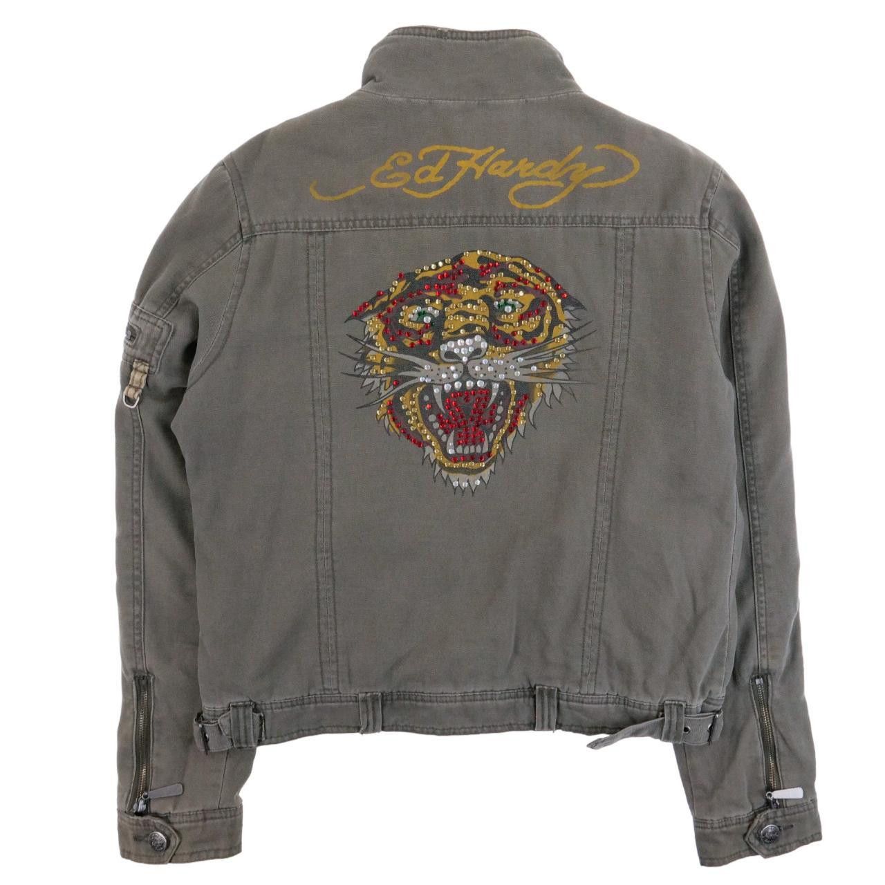 Ed Hardy Vintage Ed Hardy Rhinestone Tiger Jacket Woman’s Size M | Grailed