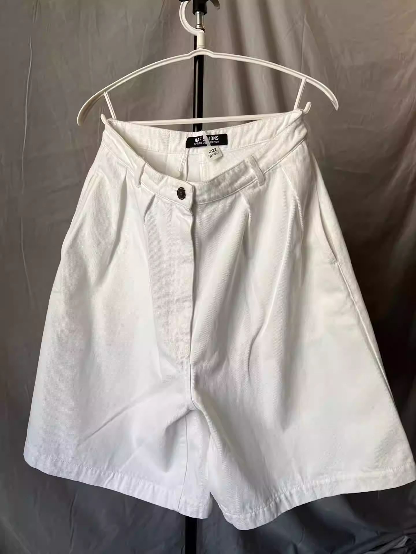Pre-owned Raf Simons Denim Shorts In White