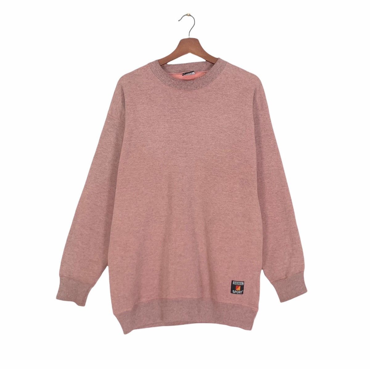 Signal Sport × Vintage Vintage 90s Signal Sports Plain Sweatshirt Size US M / EU 48-50 / 2 - 1 Thumbnail
