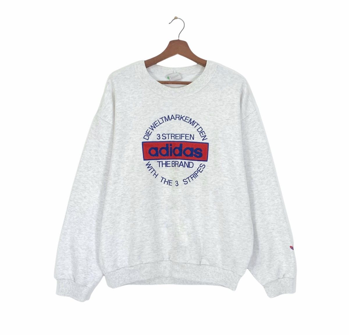 Adidas Vintage 90s Adidas Crewneck Embroidered Logo Size US M / EU 48-50 / 2 - 2 Thumbnail