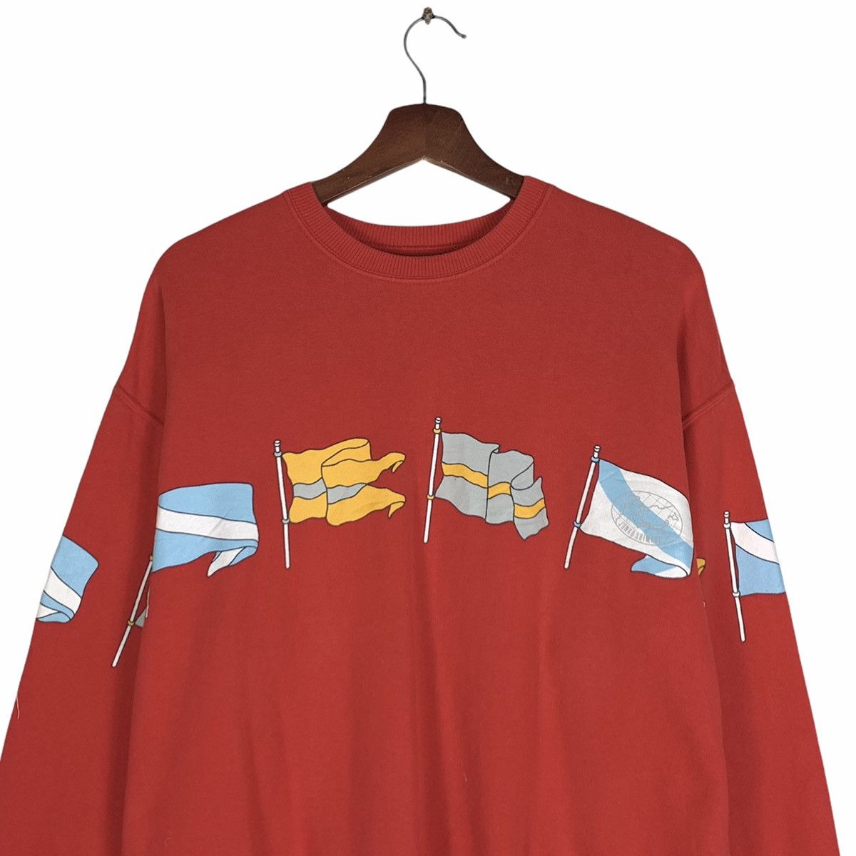 Japanese Brand × Junko Shimada Rare! Junko Shimada Part 2 Flag Design Sweatshirt Big Logo Size US M / EU 48-50 / 2 - 4 Thumbnail