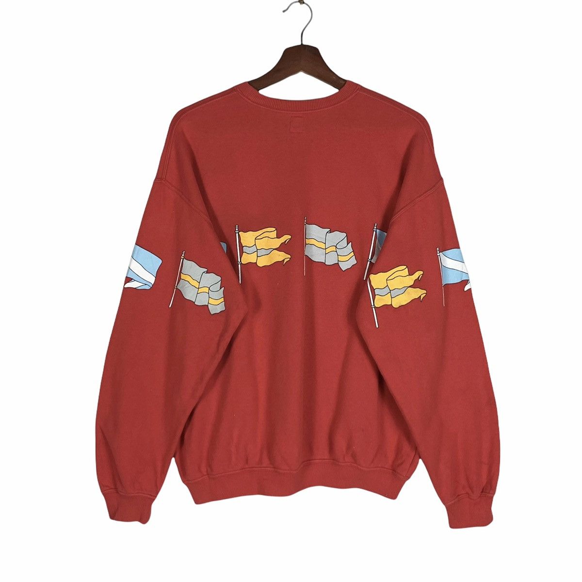 Japanese Brand × Junko Shimada Rare! Junko Shimada Part 2 Flag Design Sweatshirt Big Logo Size US M / EU 48-50 / 2 - 2 Thumbnail