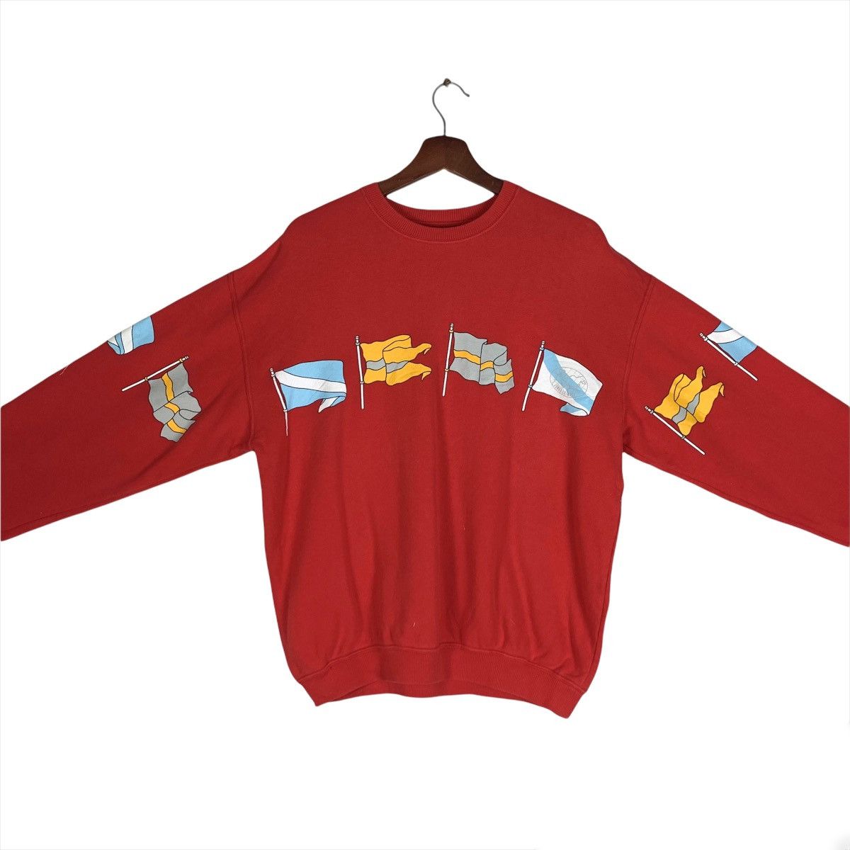 Japanese Brand × Junko Shimada Rare! Junko Shimada Part 2 Flag Design Sweatshirt Big Logo Size US M / EU 48-50 / 2 - 3 Thumbnail