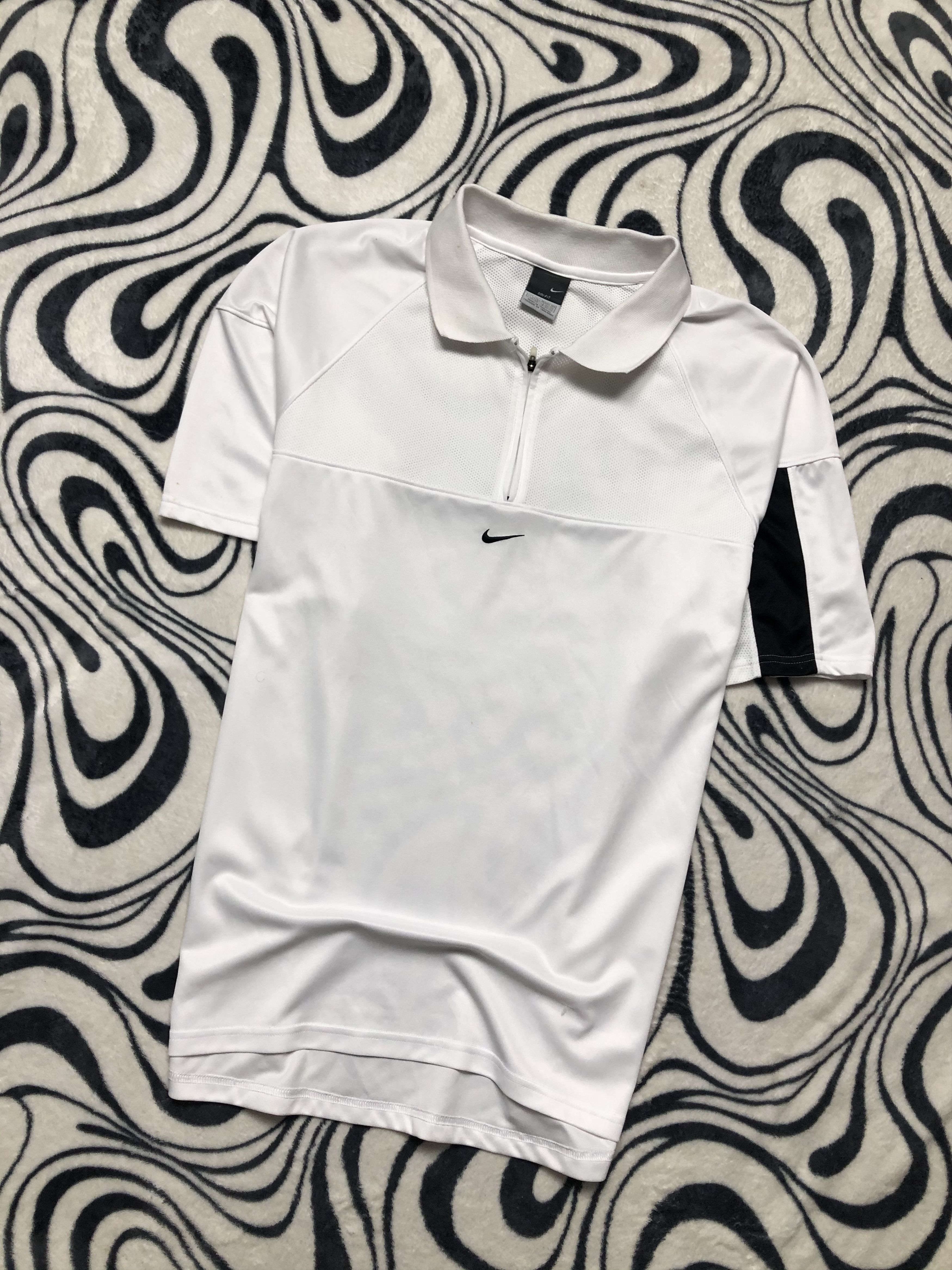 Nike × Vintage Nike Vintage Center Swoosh Polo Shirt Dri Fit Size US XL / EU 56 / 4 - 1 Thumbnail