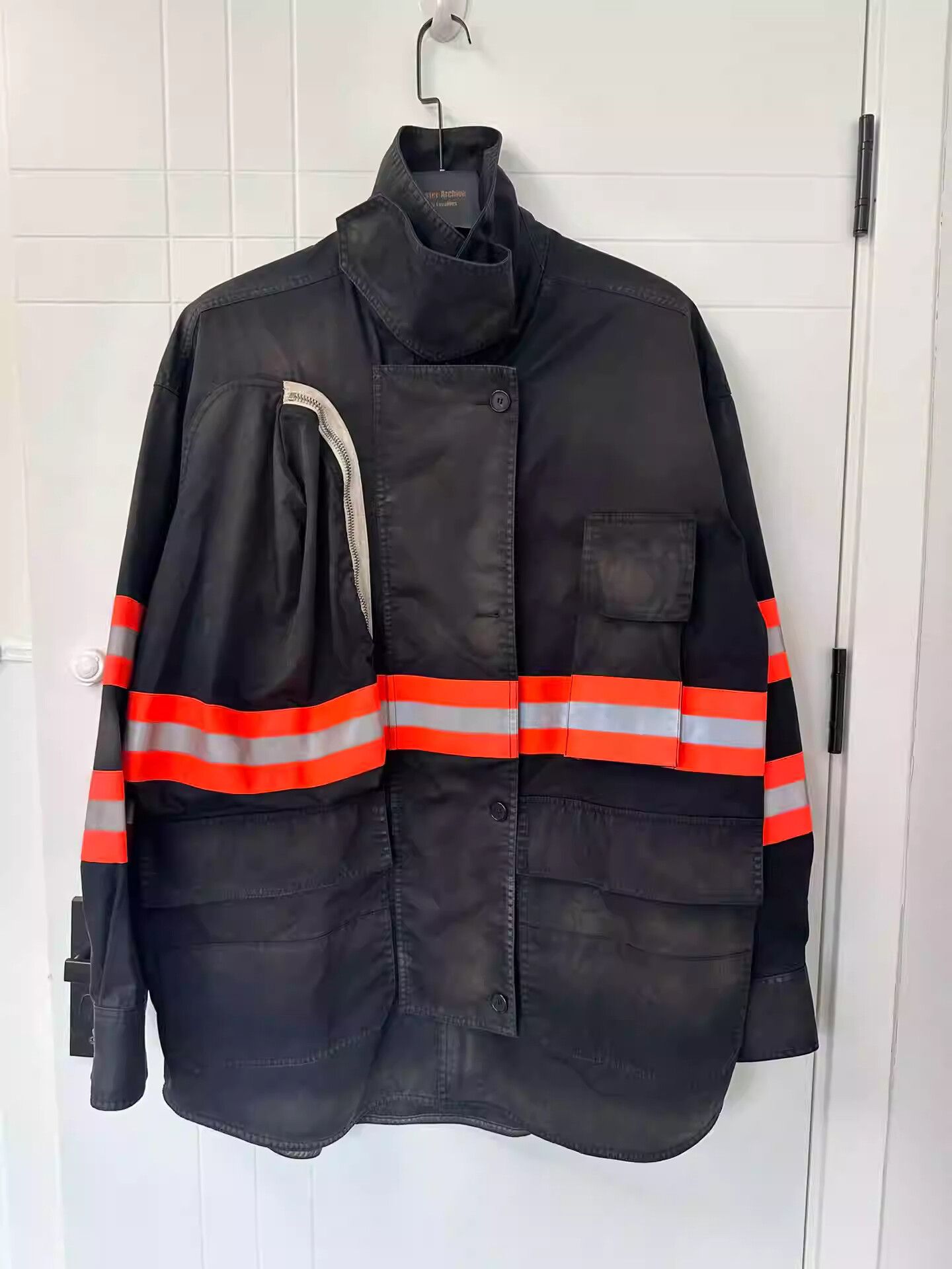 Pre-owned Raf Simons Firefighter Short Jacket In Black