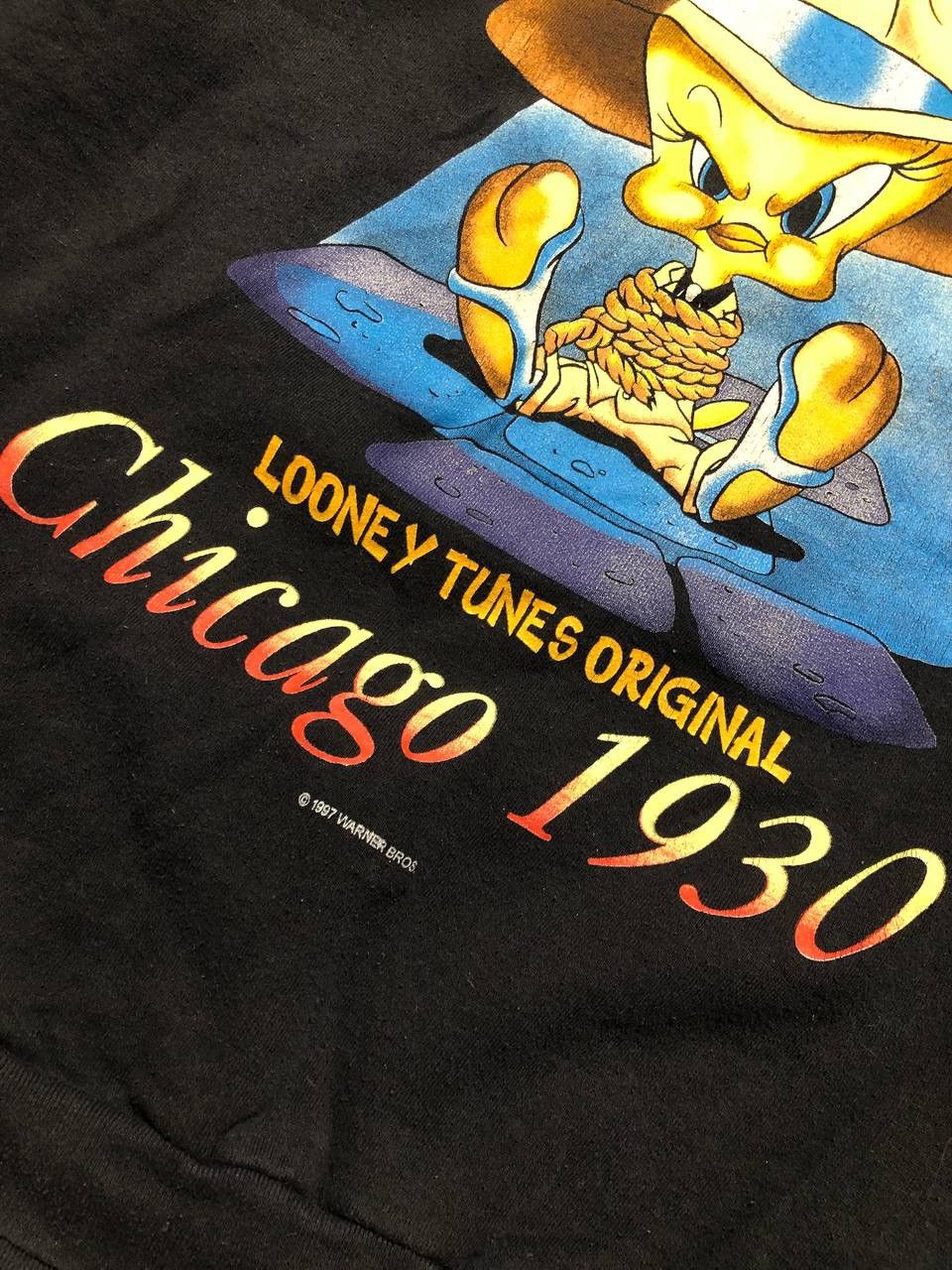 Warner Bros Vintage Warner Bros Sweatshirt Looney Tunes 1997 Twetty Pie Size US XL / EU 56 / 4 - 2 Thumbnail