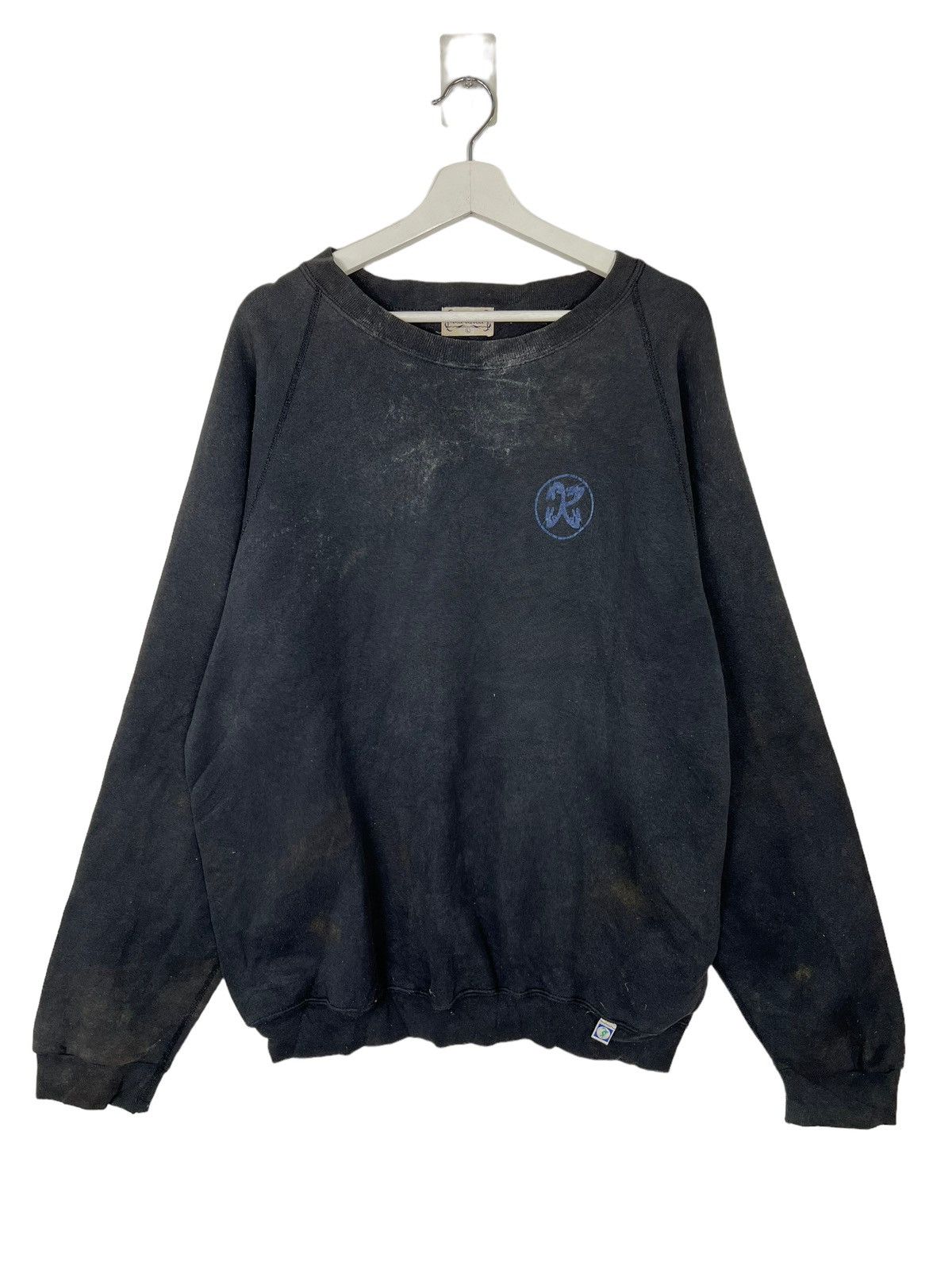 Vintage 🔥 VINTAGE 90s KARMA DESIGN BRAND SWEATSHIRT MADE IN USA Size US L / EU 52-54 / 3 - 6 Thumbnail