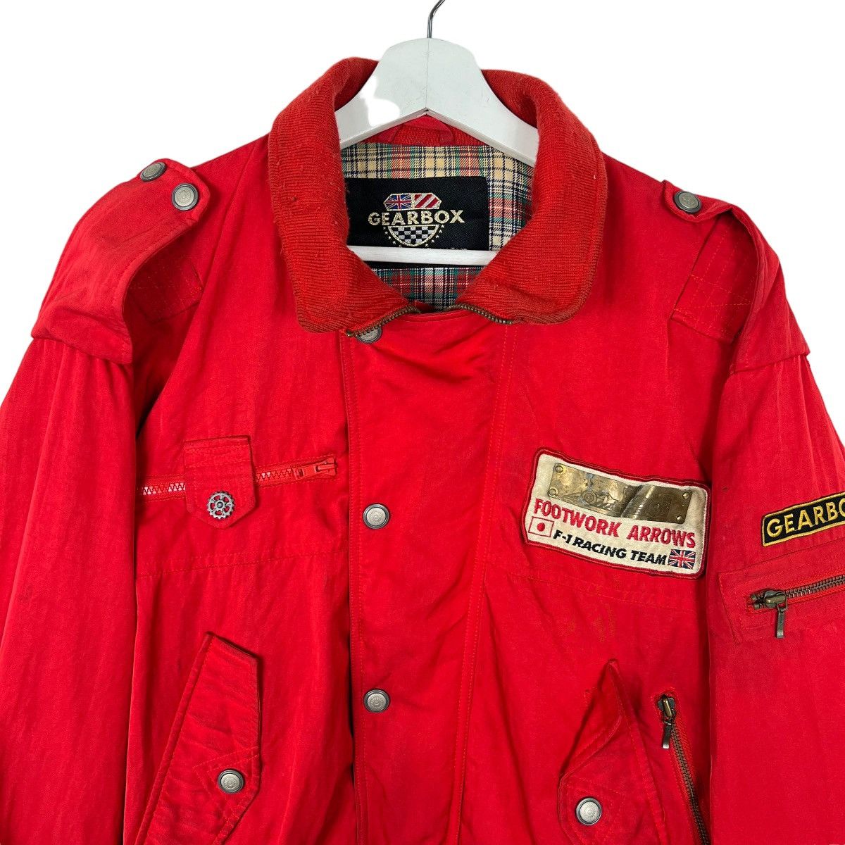 Sports Specialties 🔥 VINTAGE GEAR BOX FOOTWORK ARROWS F-1 TACING TEAM BOMBER Size US M / EU 48-50 / 2 - 3 Thumbnail