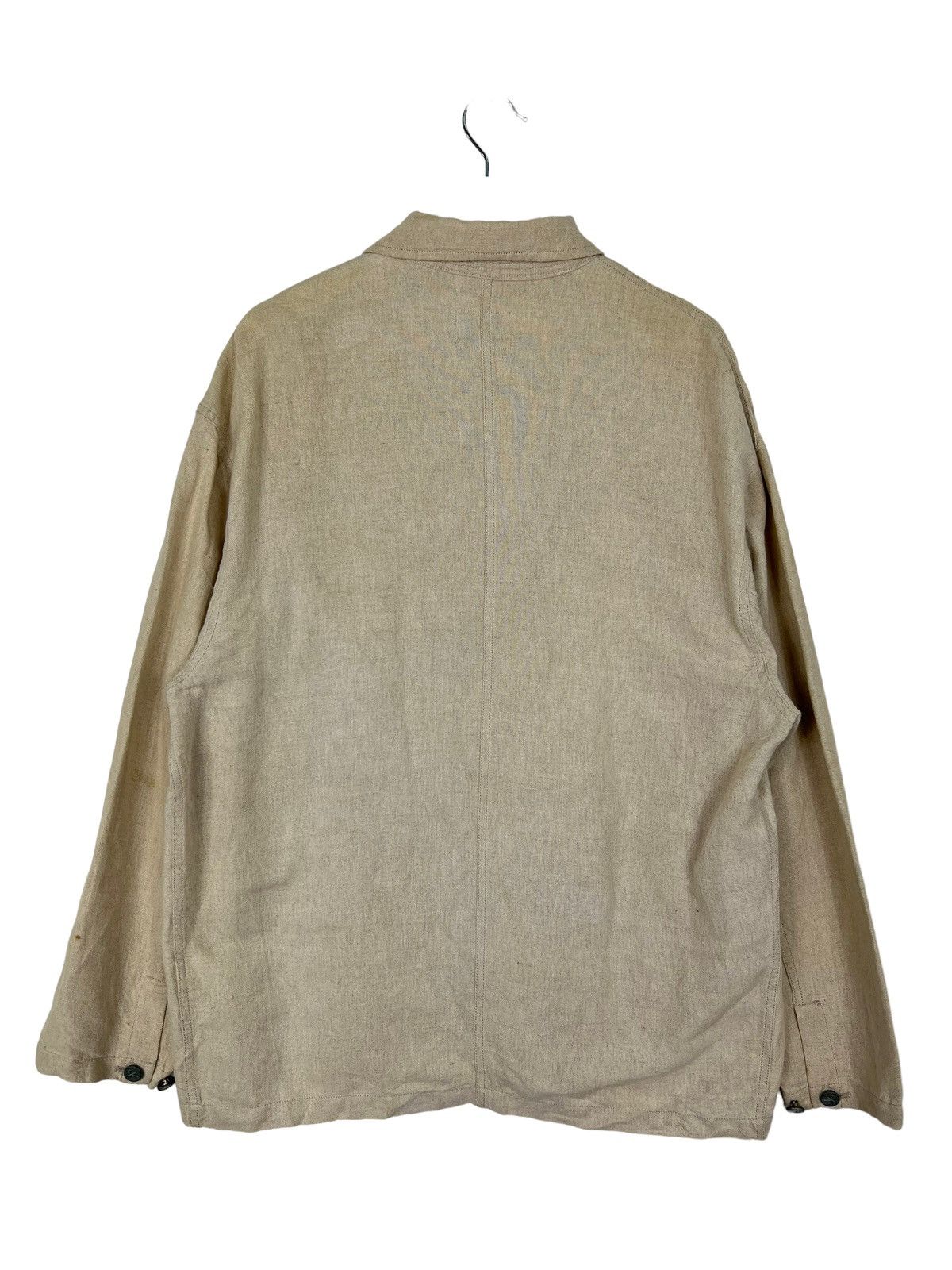 Calvin Klein × Japanese Brand 🔥 VINTAGE CALVIN KLEIN JEANS LINEN COTTON CHORE JACKET Size US M / EU 48-50 / 2 - 8 Thumbnail