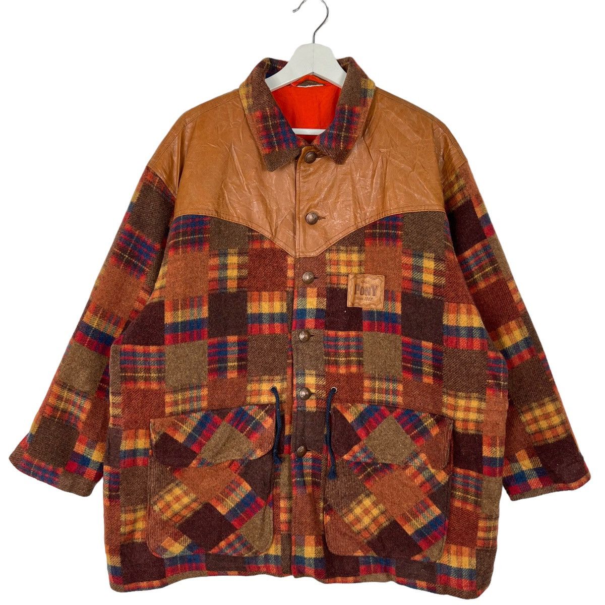 Japanese Brand 🔥 VINTAGE PONY HYBRID CHECK WOOL NICE DESIGN Size US M / EU 48-50 / 2 - 1 Thumbnail