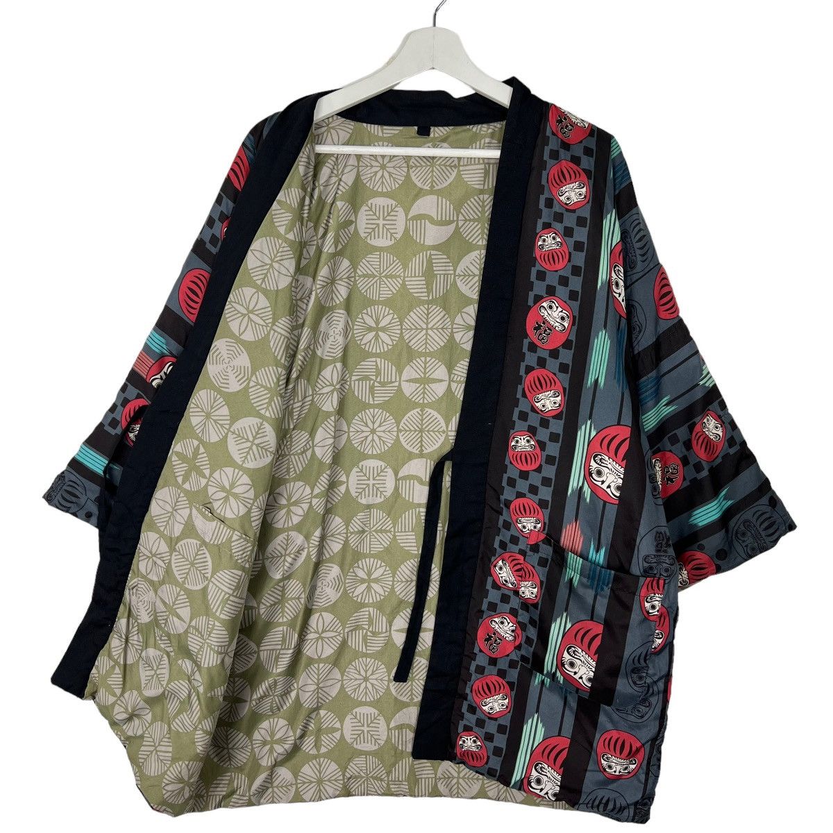 Japanese Brand × Traditional Weatherwear 🔥 VINTAGE JAPANESE CLASSIC MOTIVE CARDIGAN KIMONO HANTEN Size US M / EU 48-50 / 2 - 6 Thumbnail