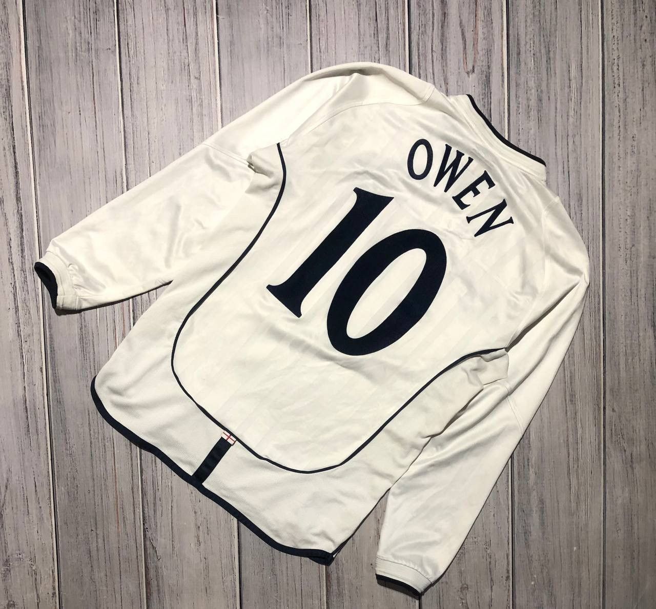 Umbro England 2001 2003 Owen #10 Home Shirt Jersey Long Sleeve Size US S / EU 44-46 / 1 - 1 Thumbnail
