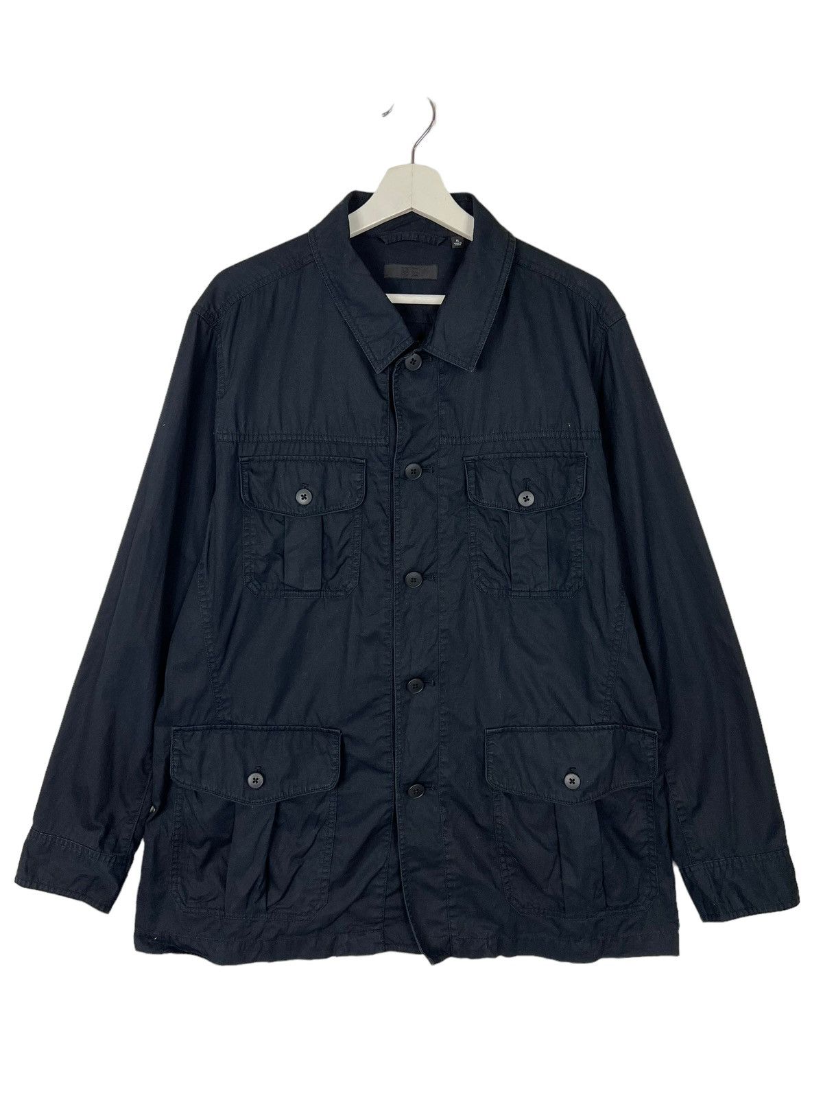 Japanese Brand 🔥 BLACK SHADOW UNIQLO CHORE JACKET FOUR POCKET CARGO Size US XL / EU 56 / 4 - 1 Thumbnail