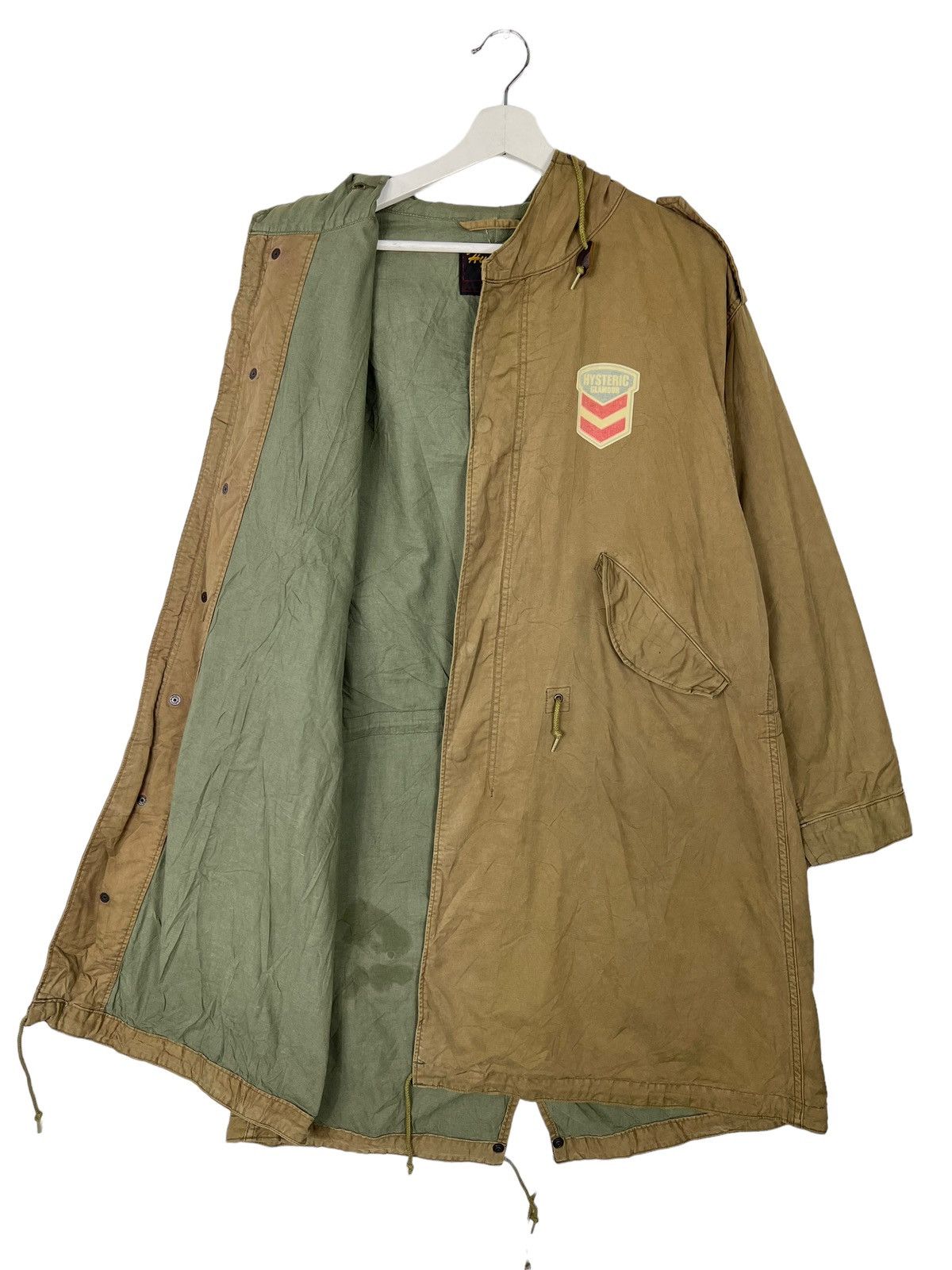 Hysteric Glamour × Mastermind Japan 🔥 RARE HYSTERIC GLAMOUR SIDE SPELL OUT LOGO PARKA FISHTAIL Size US L / EU 52-54 / 3 - 6 Thumbnail