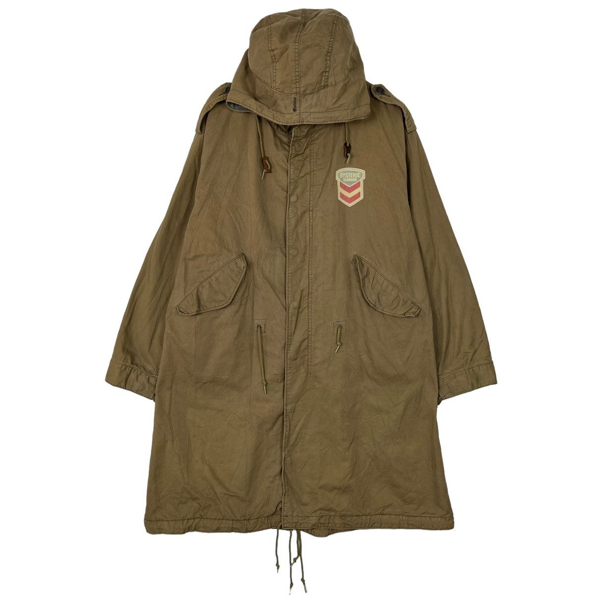 Hysteric Glamour × Mastermind Japan 🔥 RARE HYSTERIC GLAMOUR SIDE SPELL OUT LOGO PARKA FISHTAIL Size US L / EU 52-54 / 3 - 3 Thumbnail