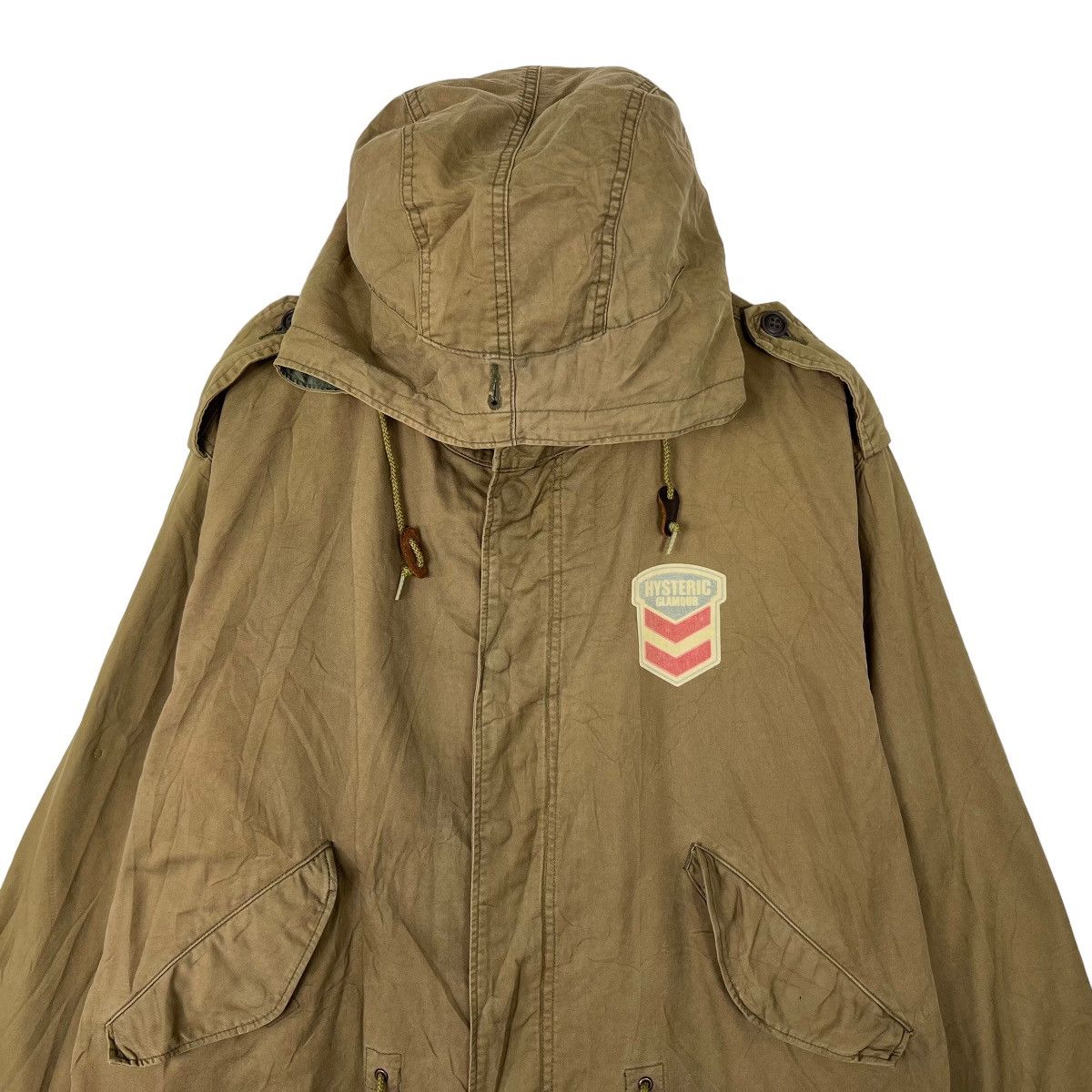 Hysteric Glamour × Mastermind Japan 🔥 RARE HYSTERIC GLAMOUR SIDE SPELL OUT LOGO PARKA FISHTAIL Size US L / EU 52-54 / 3 - 4 Thumbnail