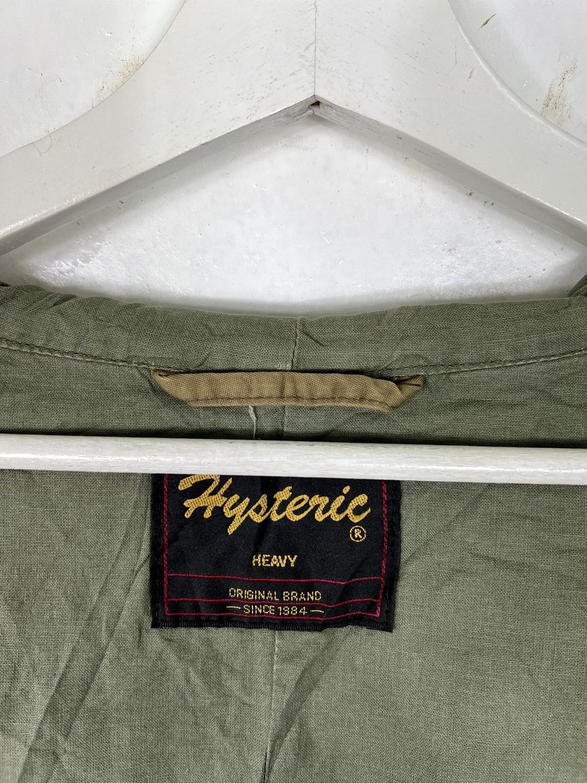 Hysteric Glamour × Mastermind Japan 🔥 RARE HYSTERIC GLAMOUR SIDE SPELL OUT LOGO PARKA FISHTAIL Size US L / EU 52-54 / 3 - 9 Thumbnail