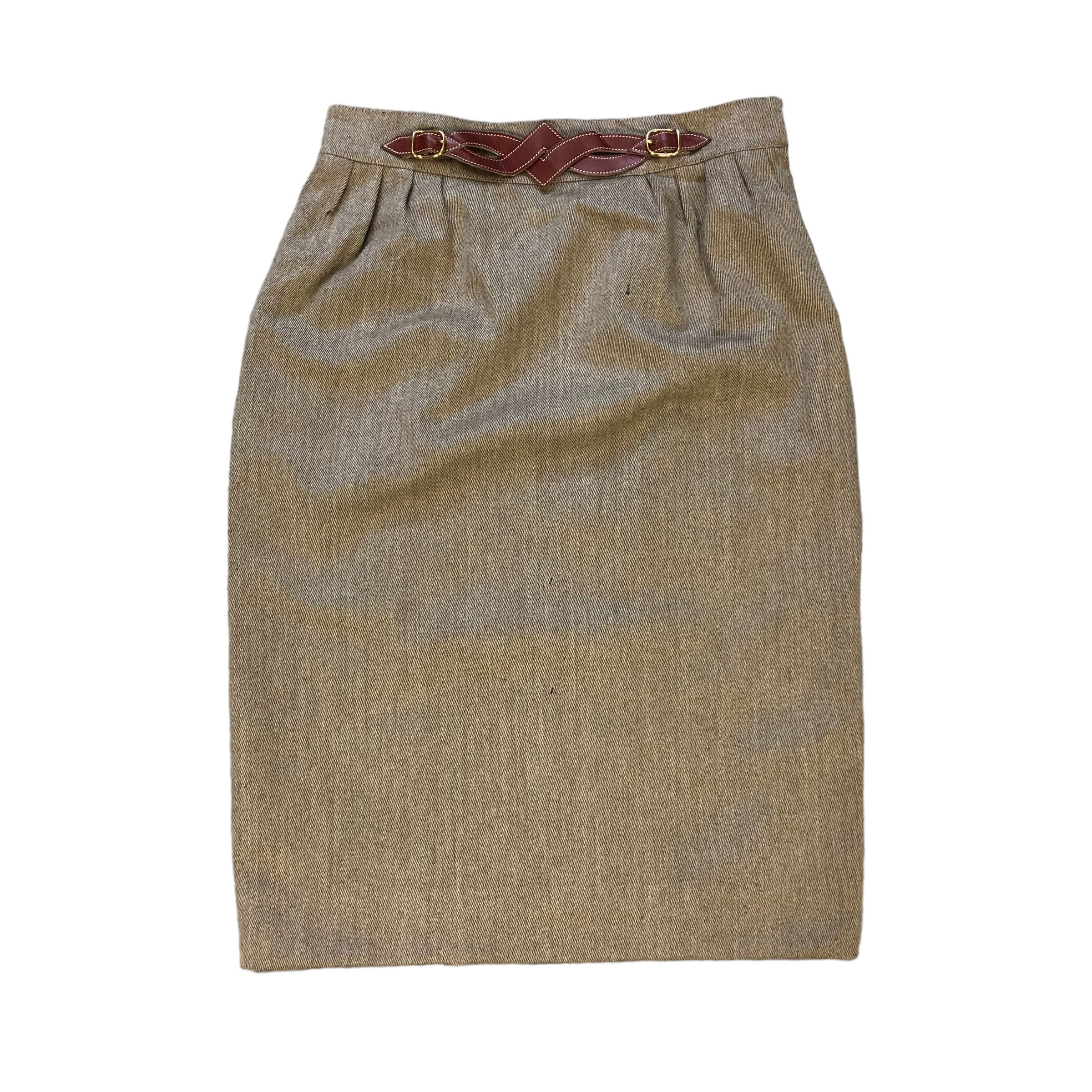 Hermes HERMES PARIS WOOL SKIRTS #7100-109 Size 27" / US 4 / IT 40 - 1 Thumbnail