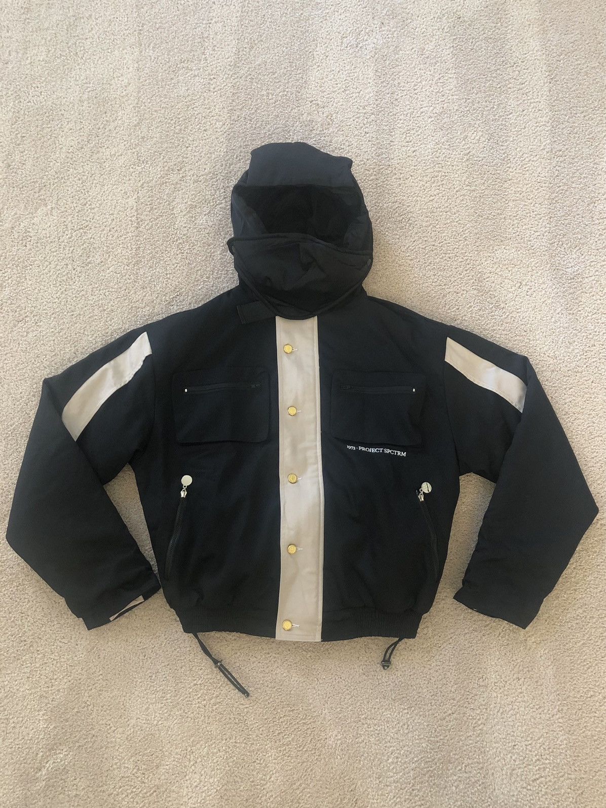 Designer × Vintage BADSON Peacekeeper Reversible Jacket bomber black small Size US S / EU 44-46 / 1 - 2 Thumbnail