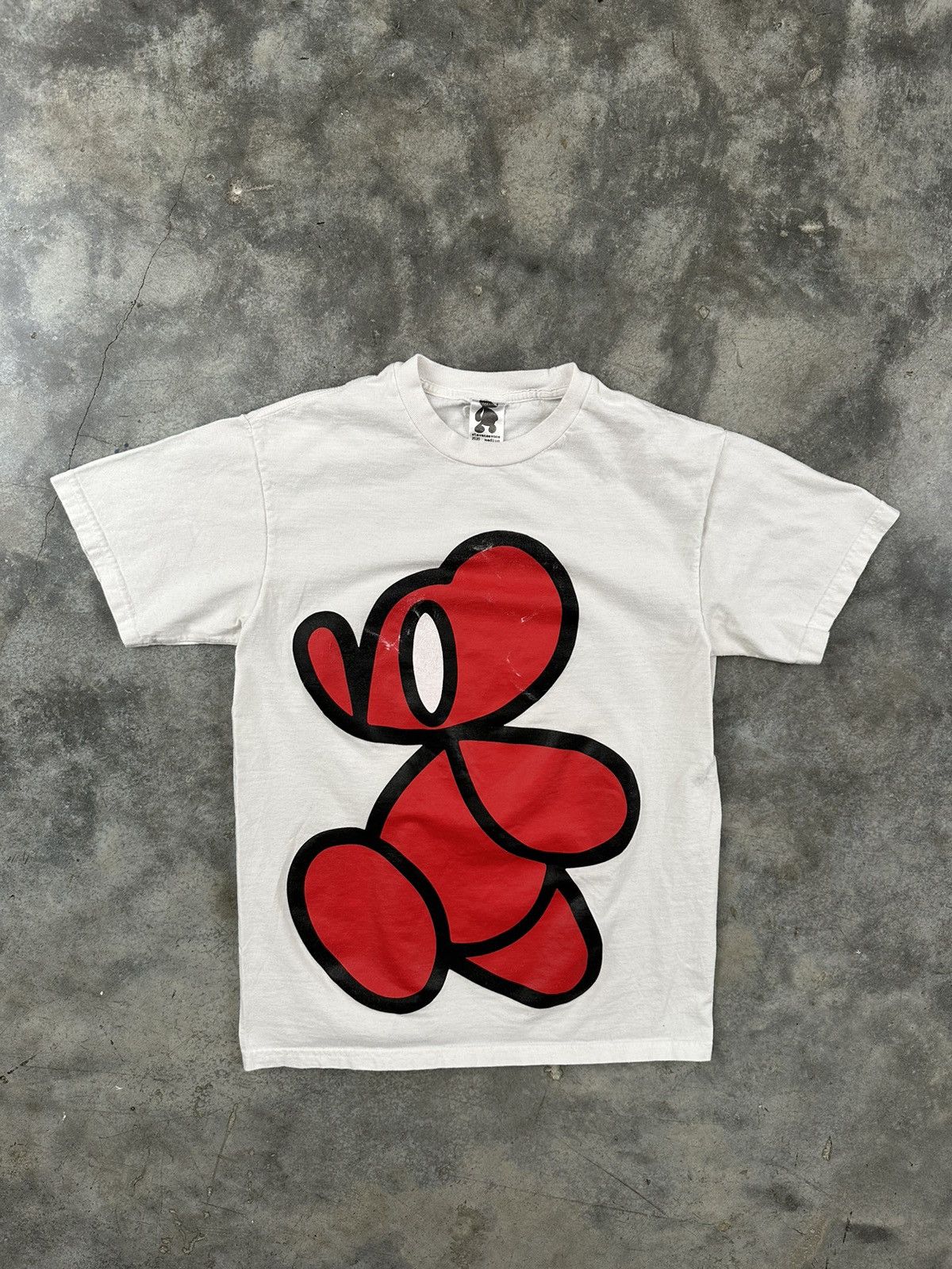 Father Steve Father Steve White + Red Big Mouse Logo Tee Sz. Medium Size US M / EU 48-50 / 2 - 1 Thumbnail