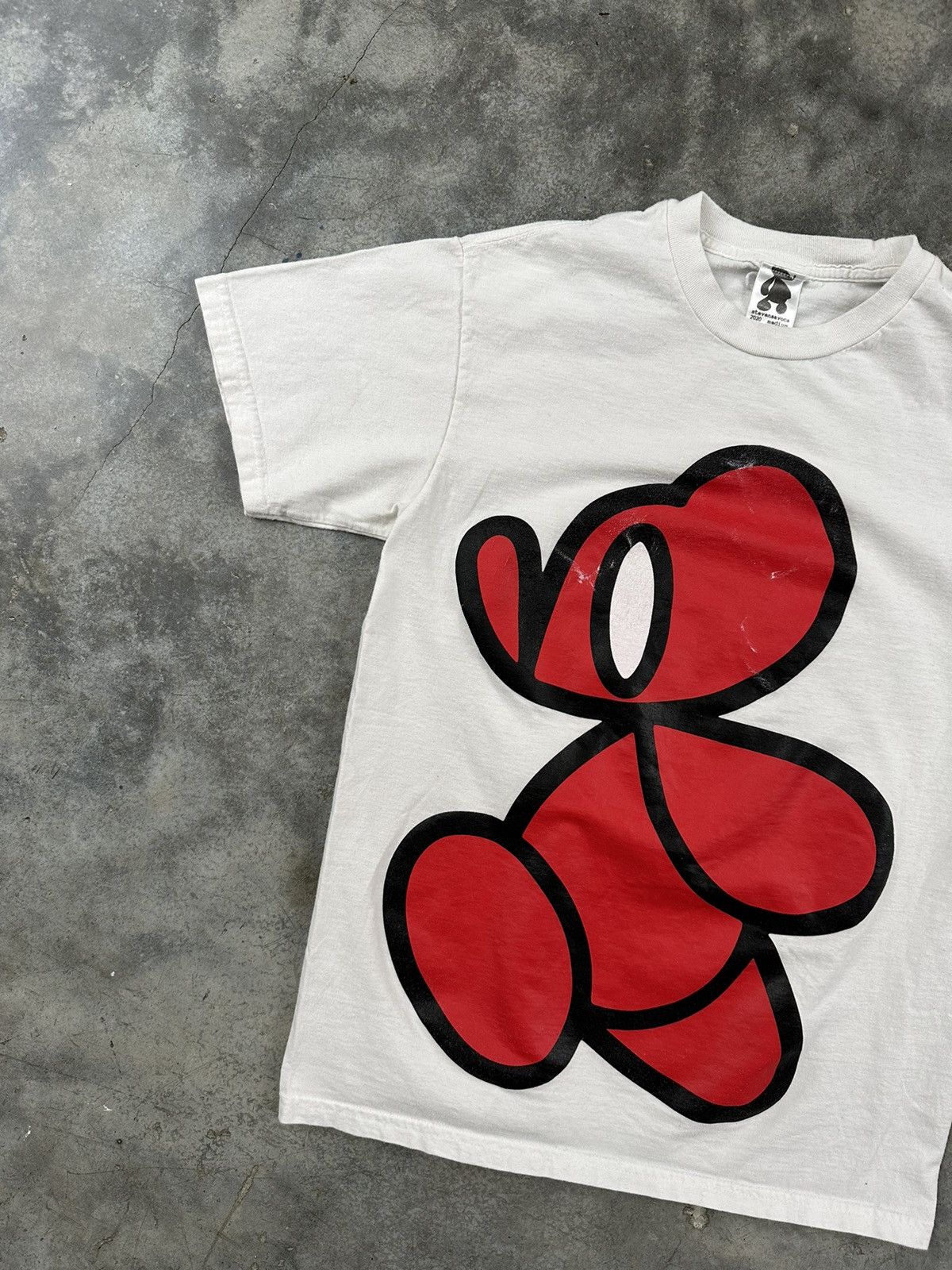 Father Steve Father Steve White + Red Big Mouse Logo Tee Sz. Medium Size US M / EU 48-50 / 2 - 2 Thumbnail