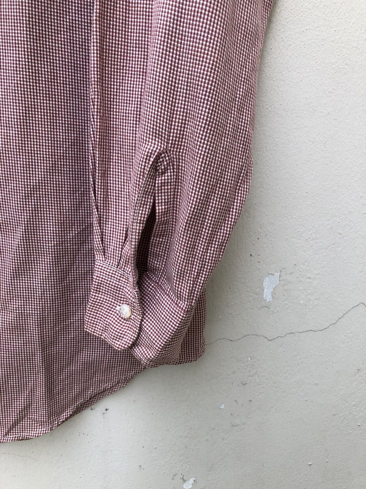 RRL Ralph Lauren Vintage 90s RRL Ralph Lauren Houndstooth Long Sleeve Shirt Size US M / EU 48-50 / 2 - 5 Thumbnail