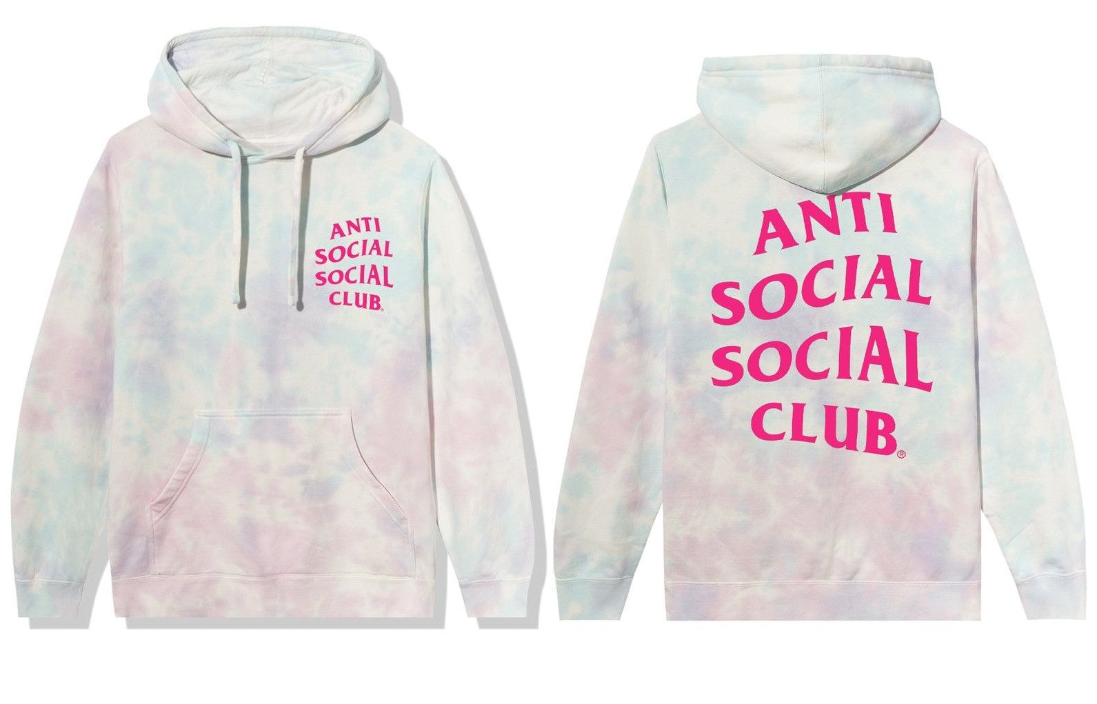 Anti Social Social Club DS ASSC Pink Logo Ice Cream Paint Job Hoodie Kith Bape kaws Size US M / EU 48-50 / 2 - 6 Thumbnail