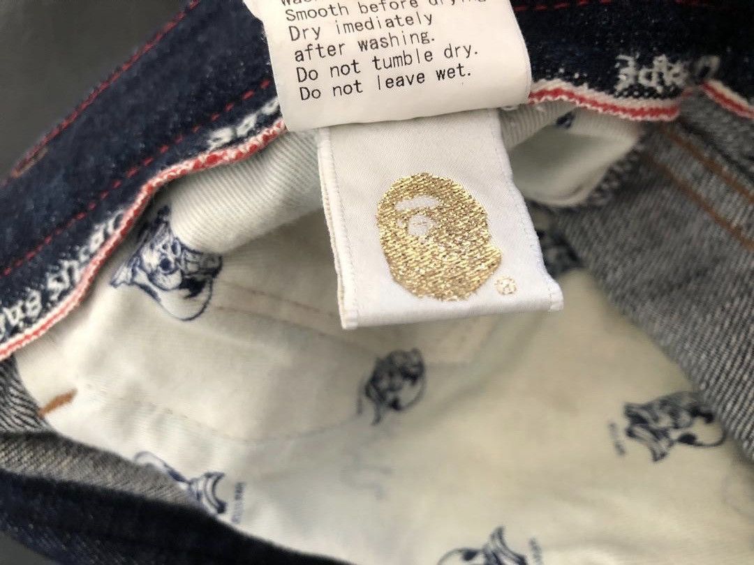 Bape Bape Ursus Plenty Tough Selvedge Denim Jeans Size US 34 / EU 50 - 17 Thumbnail