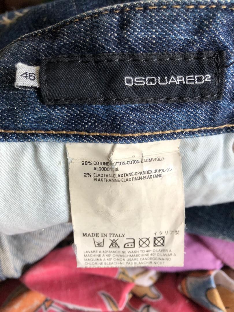Dsquared2 DSQUARED 2 Made in Italy Distressed Denim Slim Jeans Size US 31 - 15 Thumbnail
