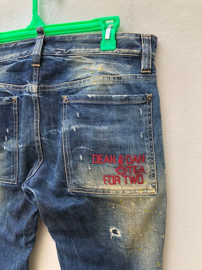 Dsquared2 DSQUARED 2 Made in Italy Distressed Denim Slim Jeans Size US 31 - 11 Thumbnail